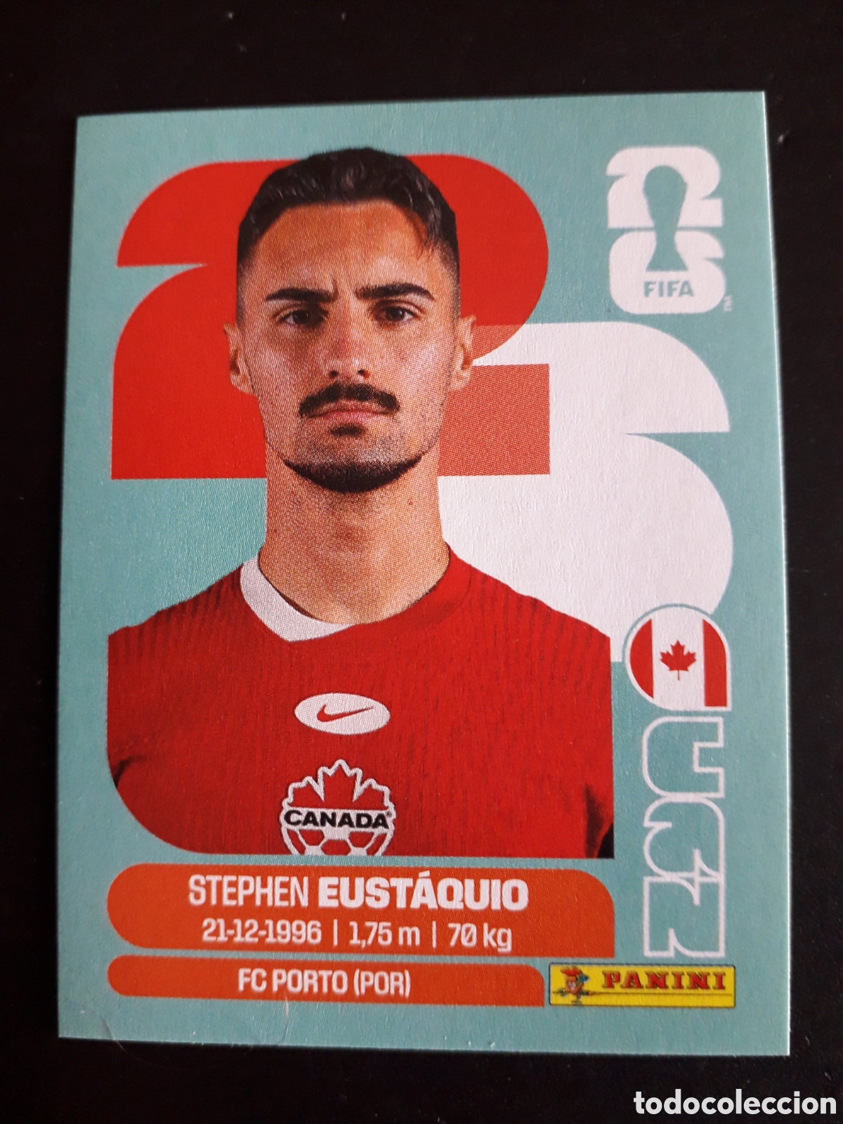 Fu&szlig;ball-Sticker: EUST&Aacute;QUIO CANAD&Aacute; CAN 10 MUNDIAL F&Uacute;TBOL 2026 FIFA WORLD CUP PANINI SIN PEGAR PEDIDO M&Iacute;NIMO 3&euro;