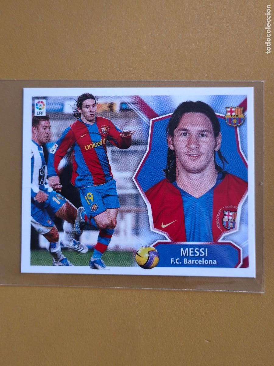 Fu&szlig;ball-Sticker: messi, liga 2008 09 barcelona