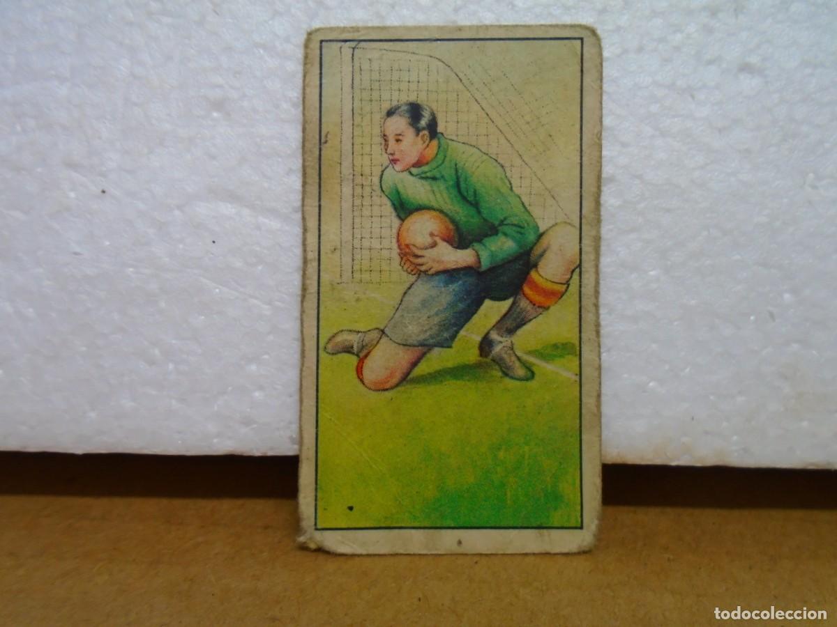 Fu&szlig;ball-Sticker: CROMO FUTBOL.TECNICA DE RECEPCION DEL PORTERO.ANTIGUO CROMO EDICION CHINA.N&ordm; 47,A&Ntilde;OS 30.