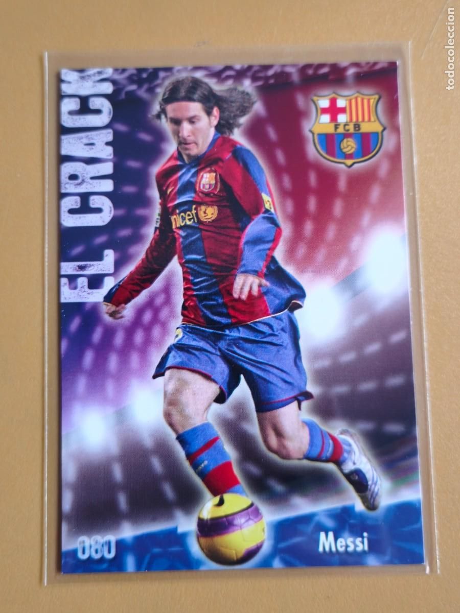 Cromos de F&uacute;tbol: messi, liga 2008 09 el crack