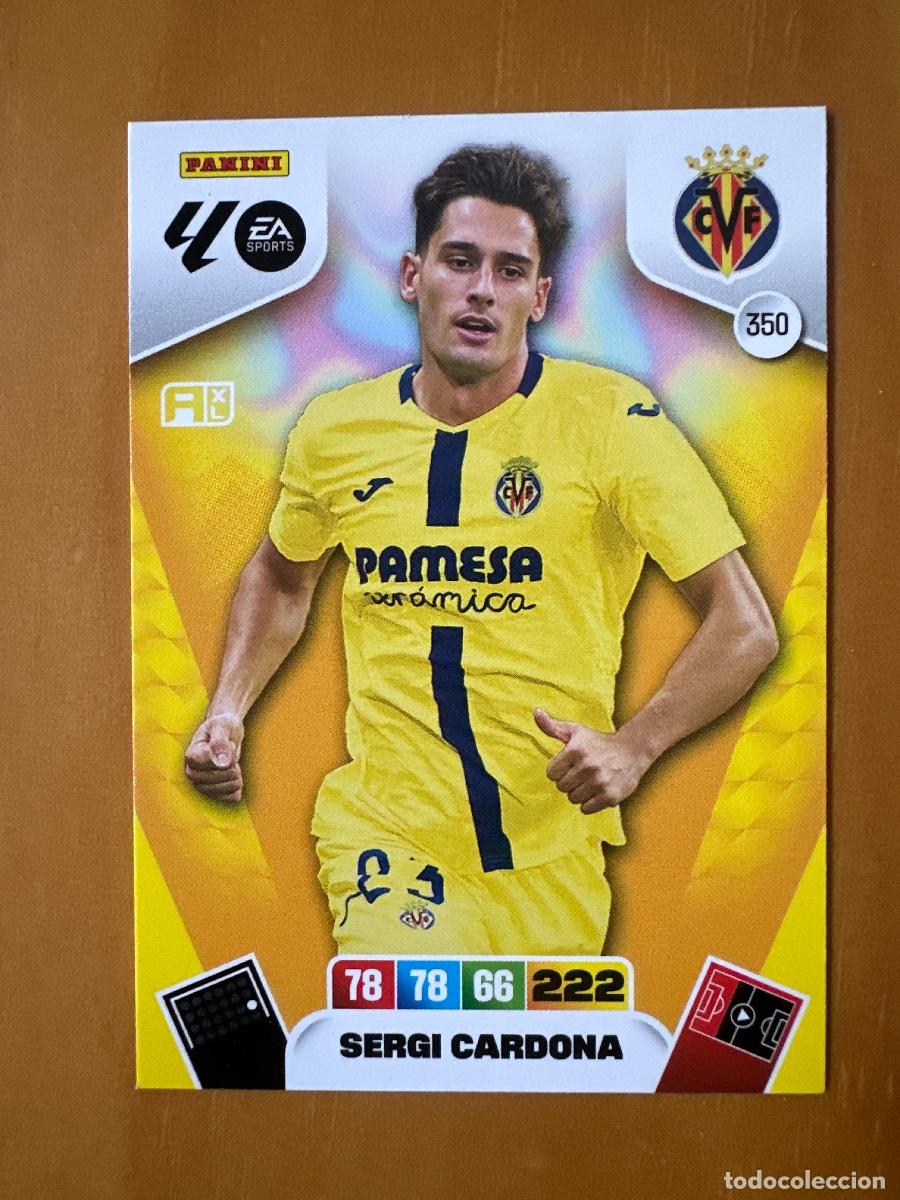Cromos de F&uacute;tbol: 350 Sergi Cardona, Villarreal CF, Panini Adrenalyn XL La Liga 2025 2026 25 26