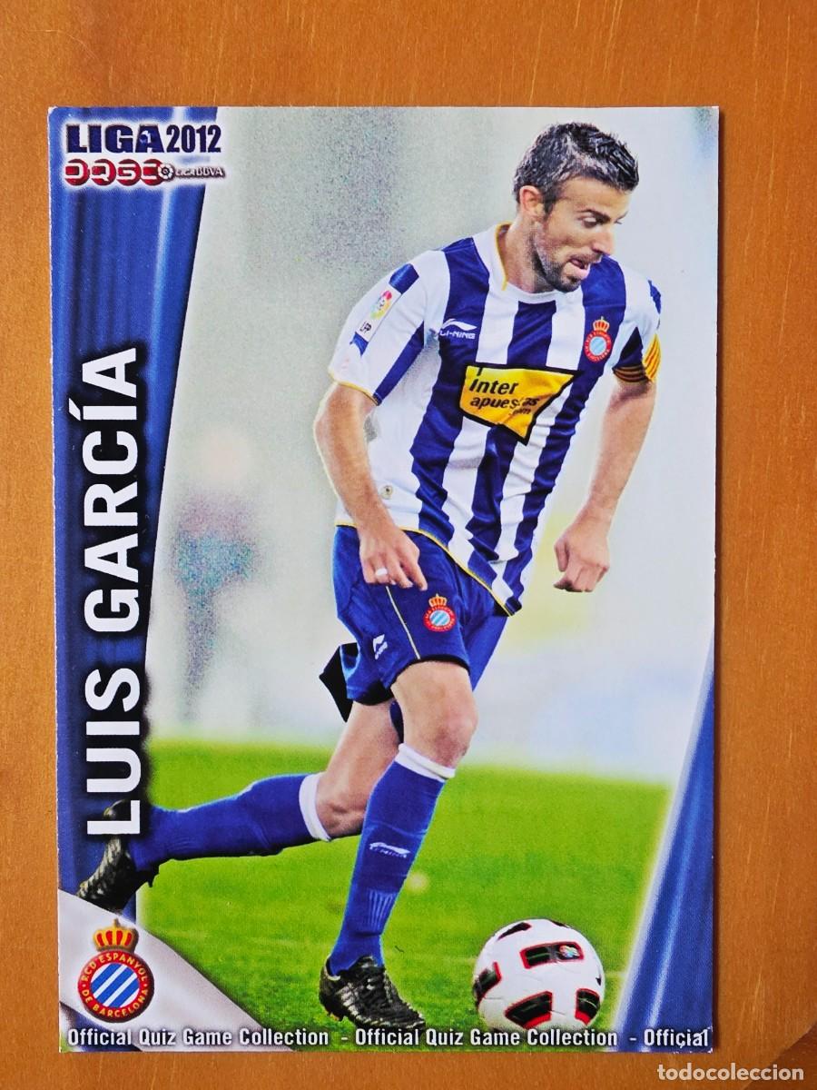 Cromos de F&uacute;tbol: 209 Luis Garc&iacute;a, RCD Espanyol, Mundicromo Sport Fichas Quiz de la Liga 2011 2012 11 12