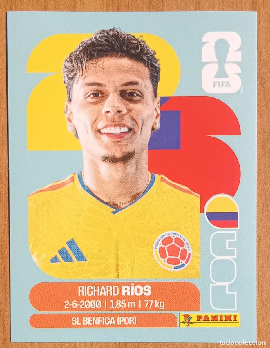 Cromos de F&uacute;tbol: Figurina Panini 2026 Cromo World Cup Usa Mundial 2026 Richard R&iacute;os Colombia n COL 12