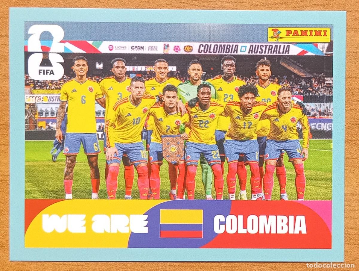 Cromos de F&uacute;tbol: Figurina Panini 2026 Cromo World Cup Usa Mundial 2026 squadra alineaci&oacute;n team Colombia n COL 13