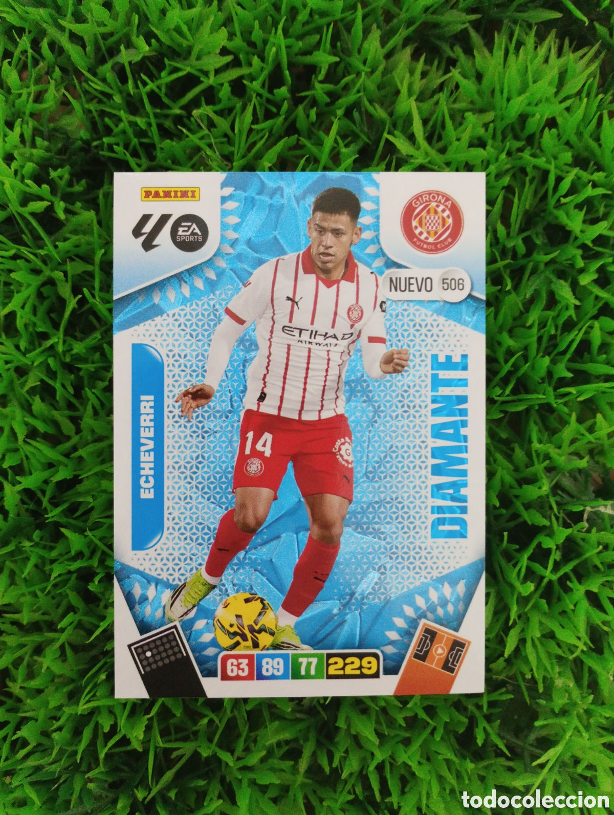 Cromos de F&uacute;tbol: Echeverri Girona DIAMANTE Adrenalyn 25-26 # 506