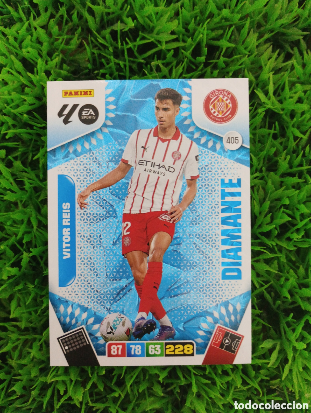 Cromos de F&uacute;tbol: Vitor Reis Girona DIAMANTE Adrenalyn 25-26 # 405