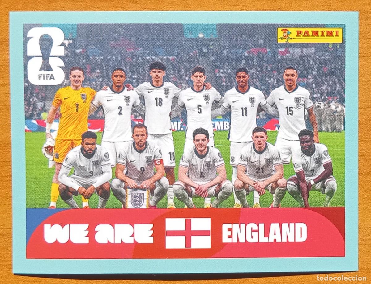 Cromos de F&uacute;tbol: Figurina Panini 2026 Cromo World Cup Usa Mundial 2026 squadra alineaci&oacute;n team England n ENG 13