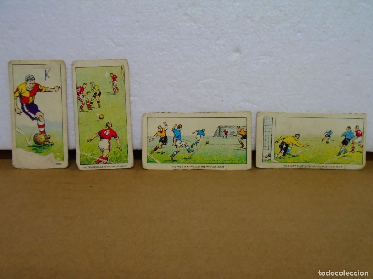 Football Stickers: CONSEJOS Y TRUCOS DE FUTBOL POR EL ENTRENADOR MISTERIOSO.LOTE DE 4 CROMOS A&Ntilde;OS 50.
