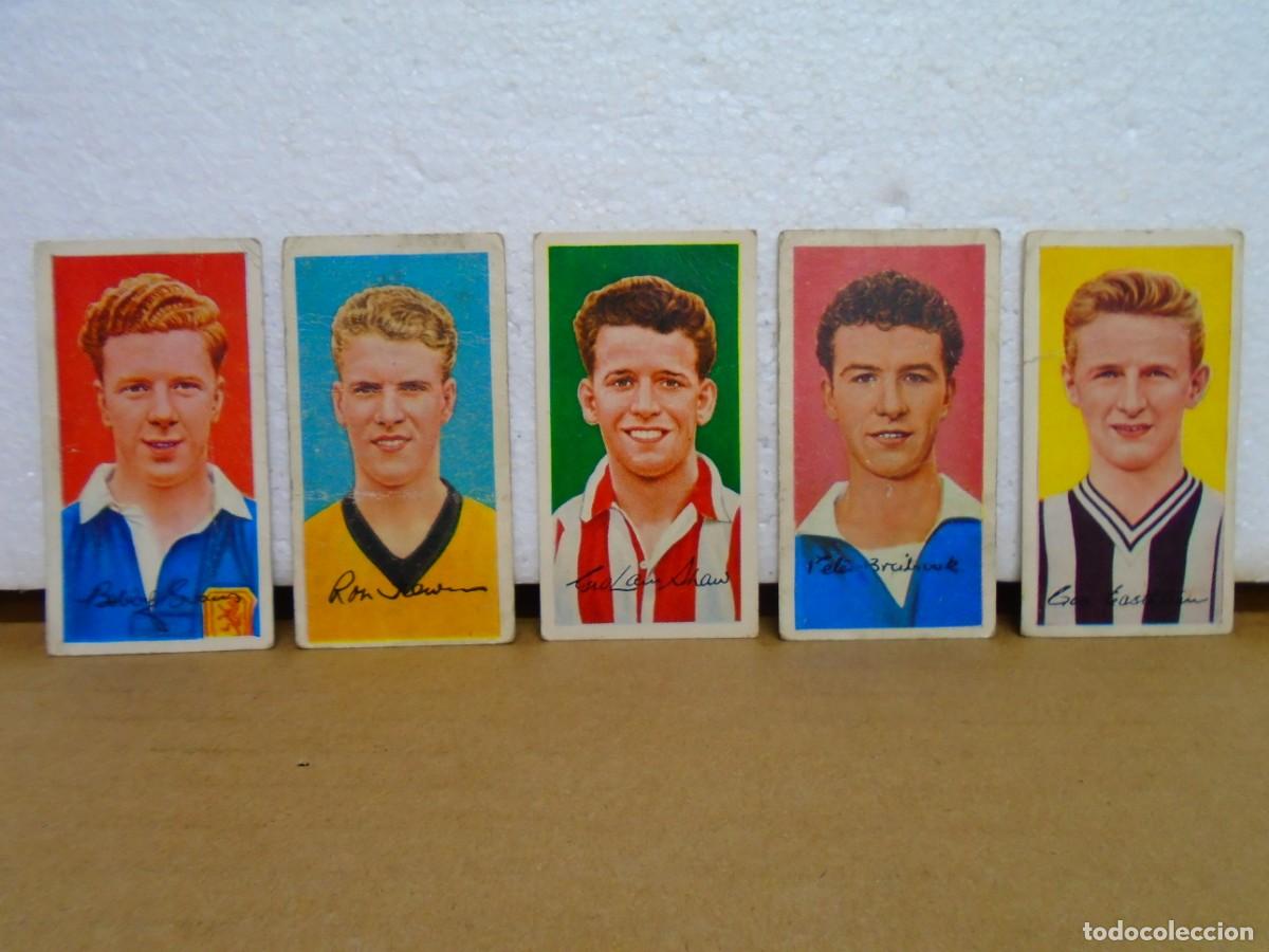 Football Stickers: FUTBOLISTAS FAMOSOS.SERIE A. 8 LOTE DE 5 CROMOS A&Ntilde;OS 50,VER FOTOS.