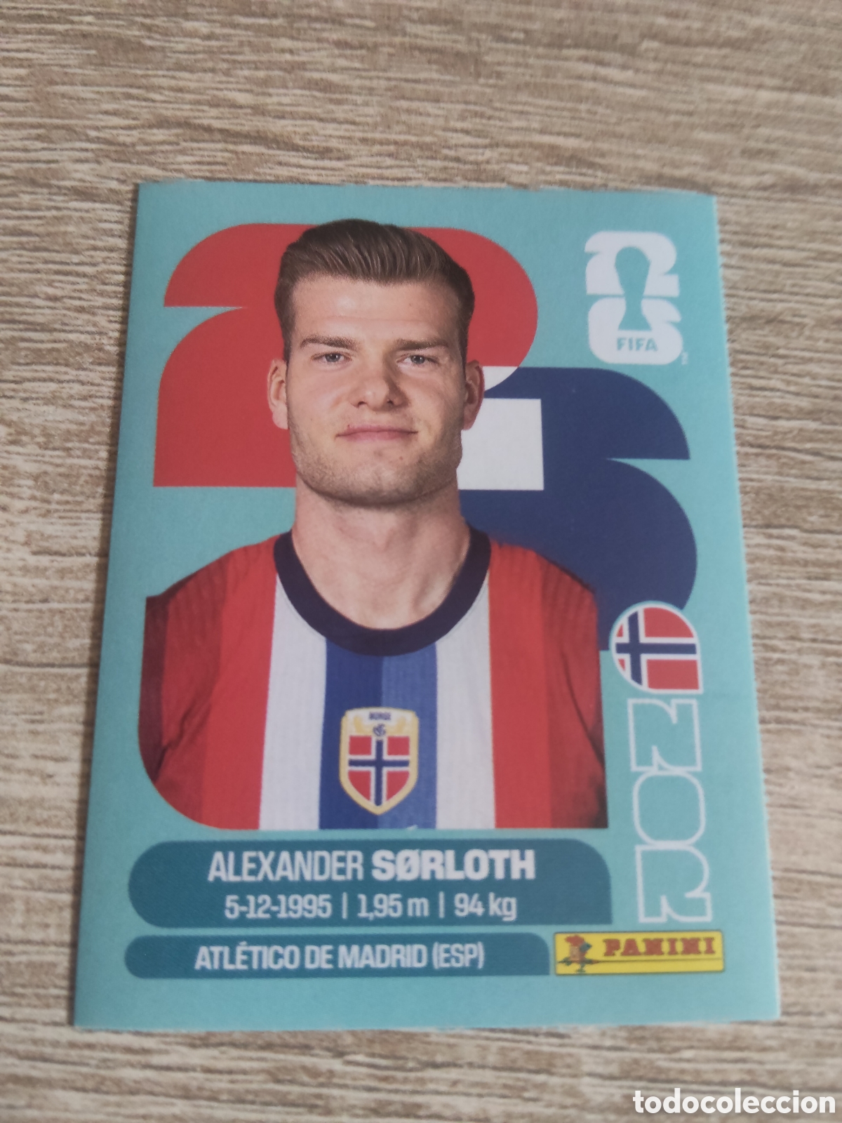 Cromos de F&uacute;tbol: Panini mundial 2026 NOR 16 Alexander Sorloth Noruega