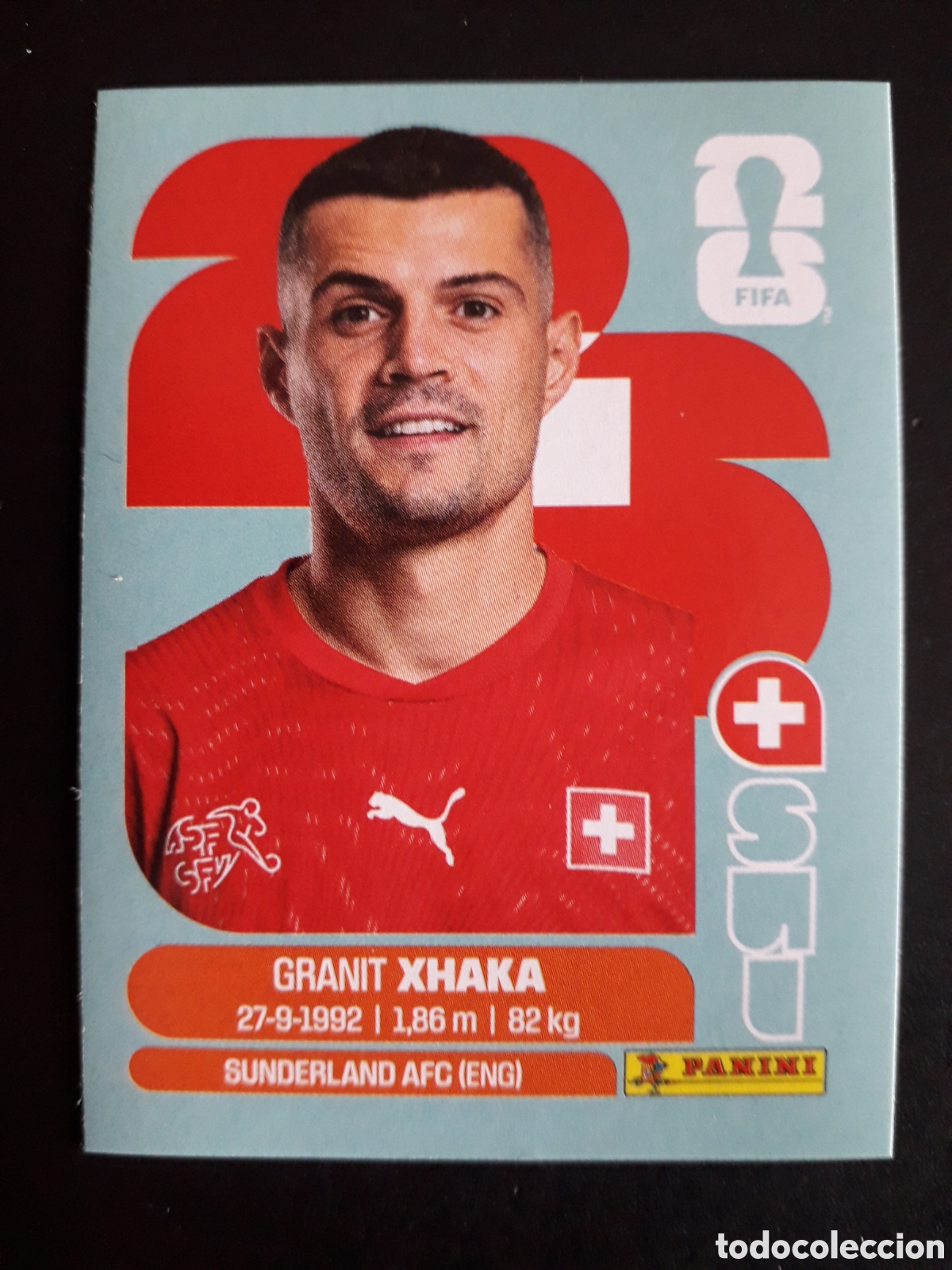 Cromos de F&uacute;tbol: XHAKA SUIZA SUI 9 MUNDIAL F&Uacute;TBOL 2026 FIFA WORLD CUP PANINI SIN PEGAR PEDIDO M&Iacute;NIMO 3&euro;