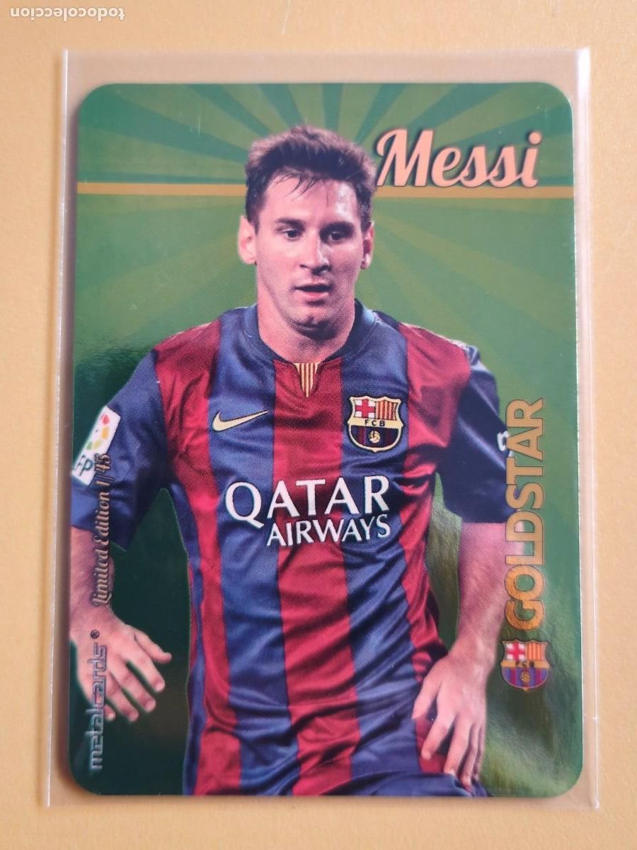 Cromos de F&uacute;tbol: messi, liga 2015 16 goldstar, edicion limitada