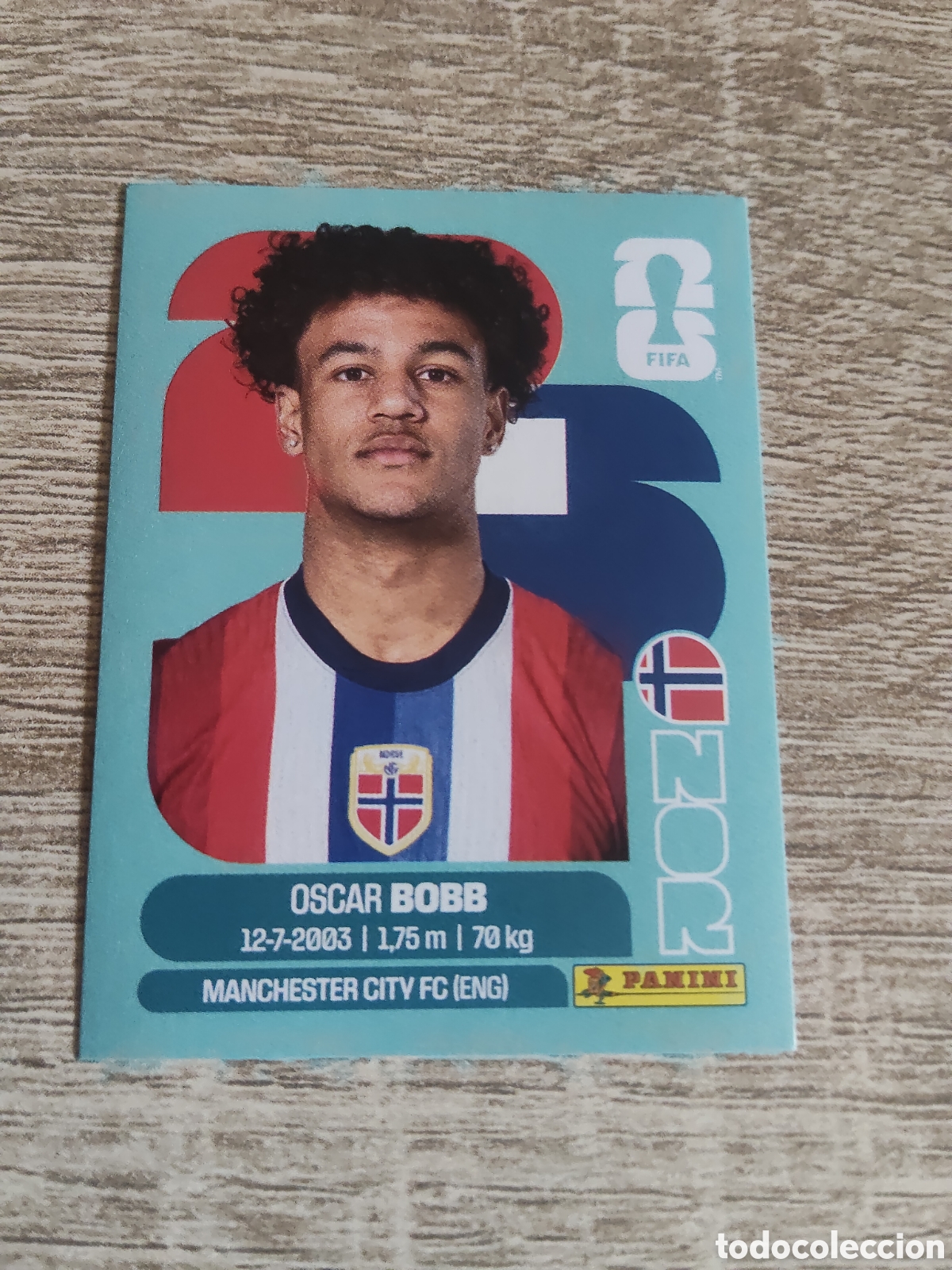 Cromos de F&uacute;tbol: Panini mundial 2026 NOR 20 Oscar Bobb Noruega