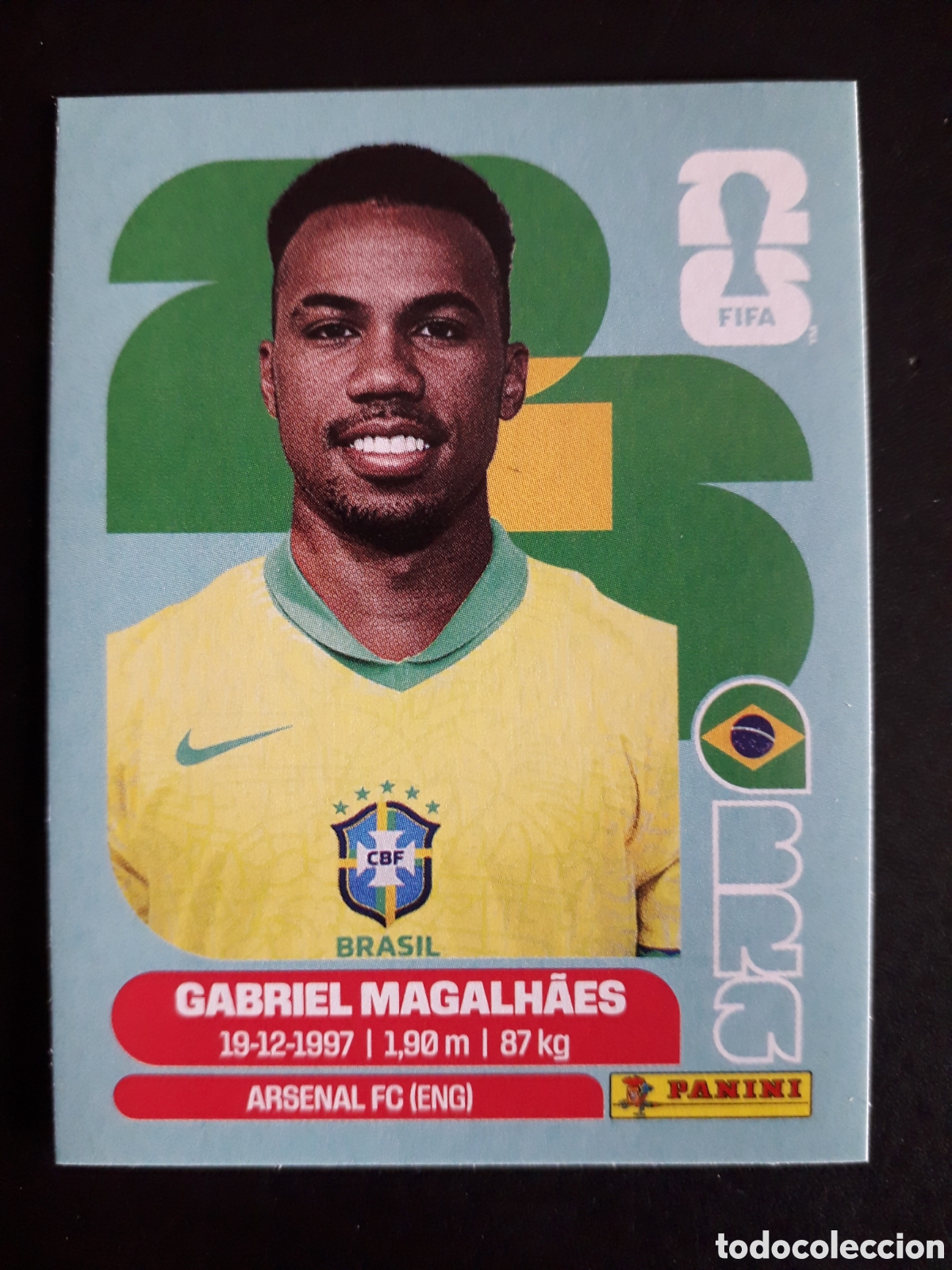 Cromos de F&uacute;tbol: GABRIEL MAGALH&Atilde;ES BRASIL BRA 6 MUNDIAL F&Uacute;TBOL 2026 FIFA WORLD CUP PANINI SIN PEGAR PEDIDO M&Iacute;NIMO 3&euro;