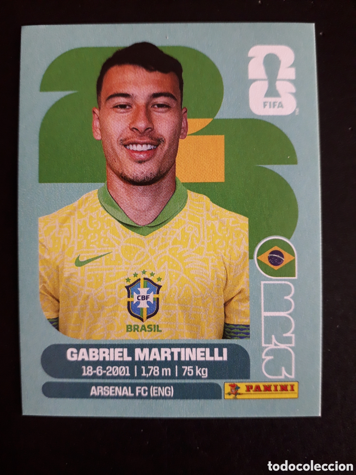 Cromos de F&uacute;tbol: GABRIEL MARTINELLI BRASIL BRA 18 MUNDIAL F&Uacute;TBOL 2026 FIFA WORLD CUP PANINI SIN PEG PEDIDO M&Iacute;NIMO 3&euro;