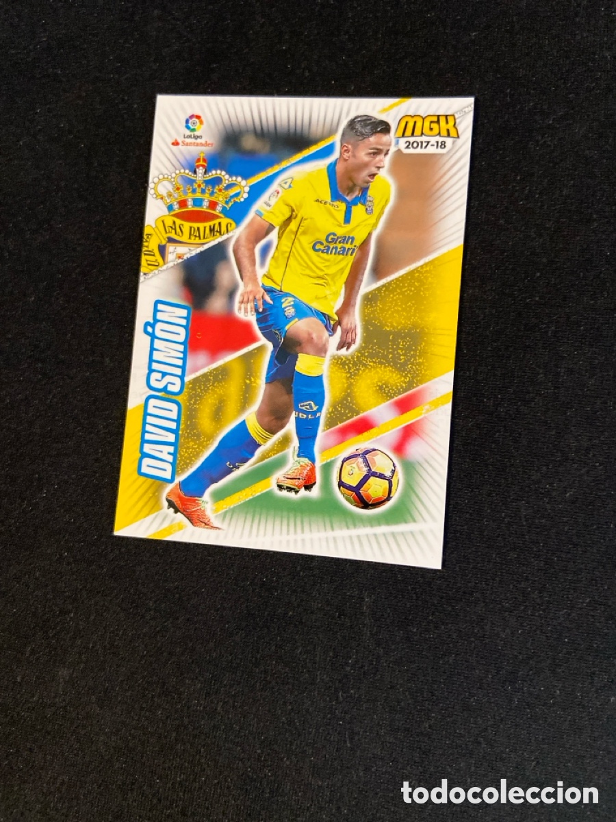 Cromos de F&uacute;tbol: DAVID SIMON 302 (LAS PALMAS) PANINI MEGACRACKS 2017-2018 17 18 CROMO CARTA M-2