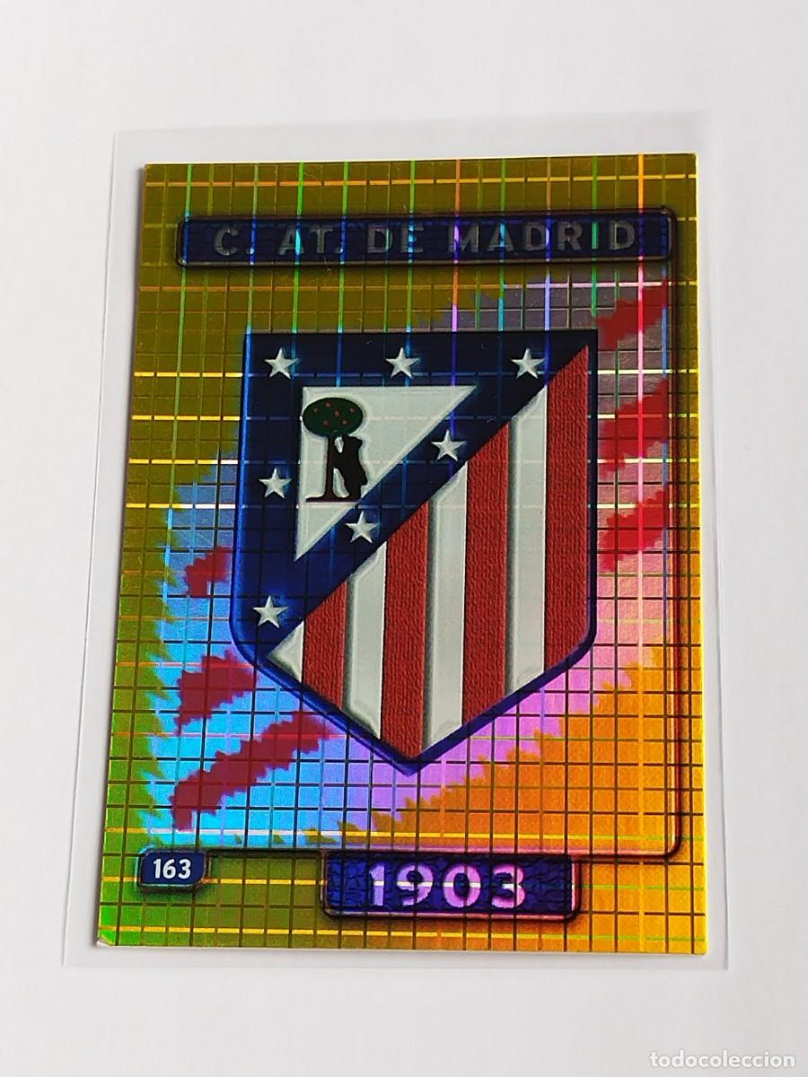 Cromos de F&uacute;tbol: ESCUDO LOGO ATL&Eacute;TICO MADRID #163 - MUNDICROMO LAS FICHAS DE LA LIGA 2004 2005 - MC SPORT 04 05 CROMO