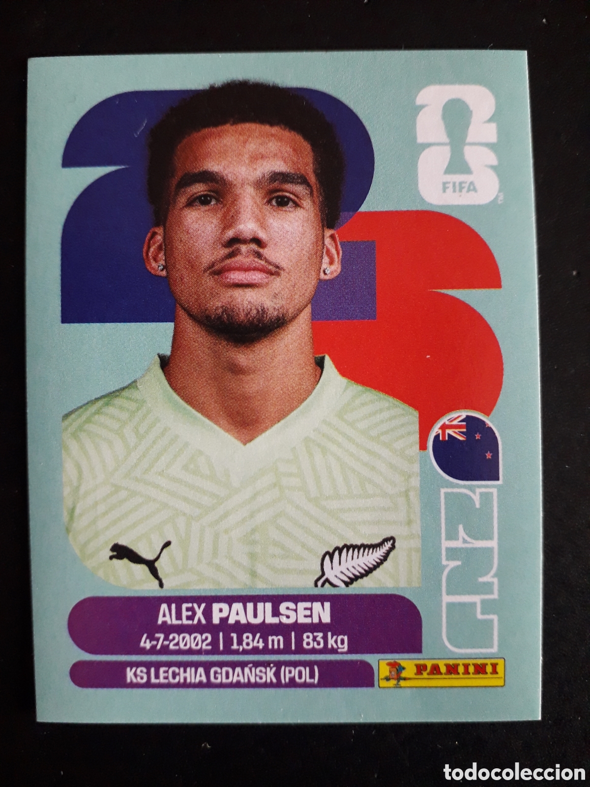 Cromos de F&uacute;tbol: PAULSEN NUEVA ZELANDA NZL 3 MUNDIAL F&Uacute;TBOL 2026 FIFA WORLD CUP PANINI SIN PEGAR PEDIDO M&Iacute;NIMO 3&euro;