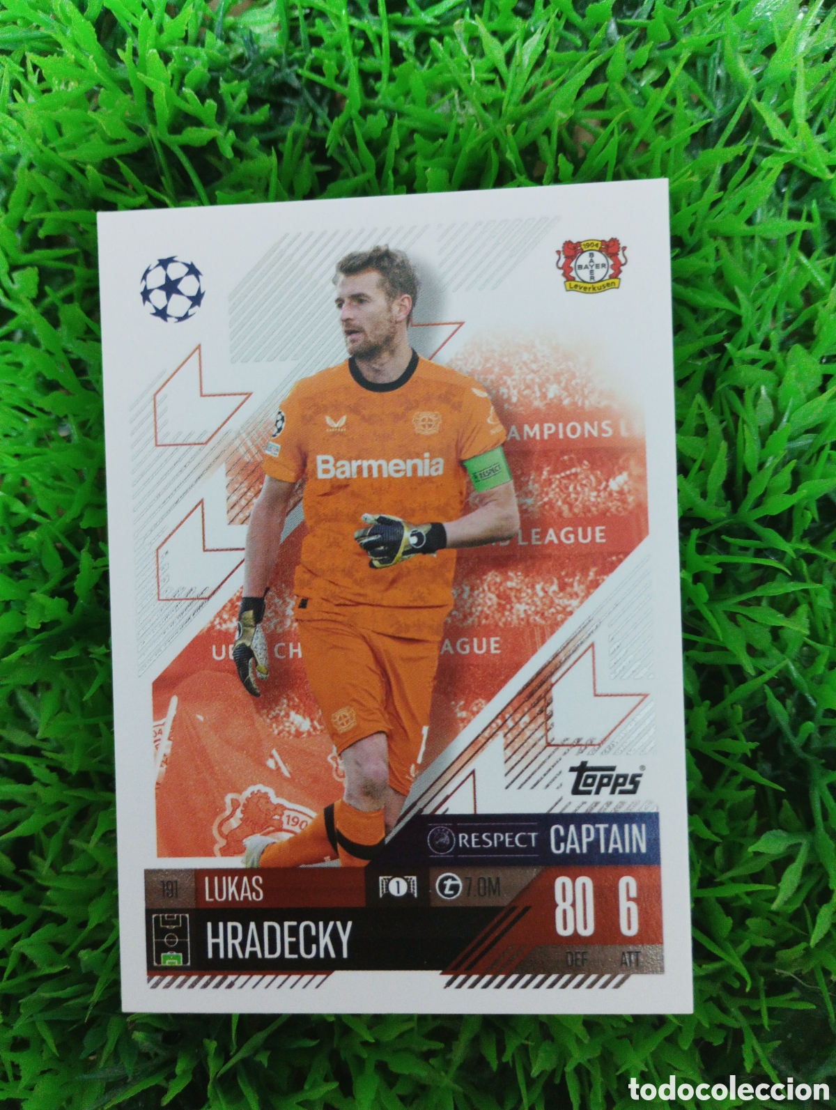 Cromos de F&uacute;tbol: Hradecky Bayer Leverkusen Match Attax 24-25 # 191