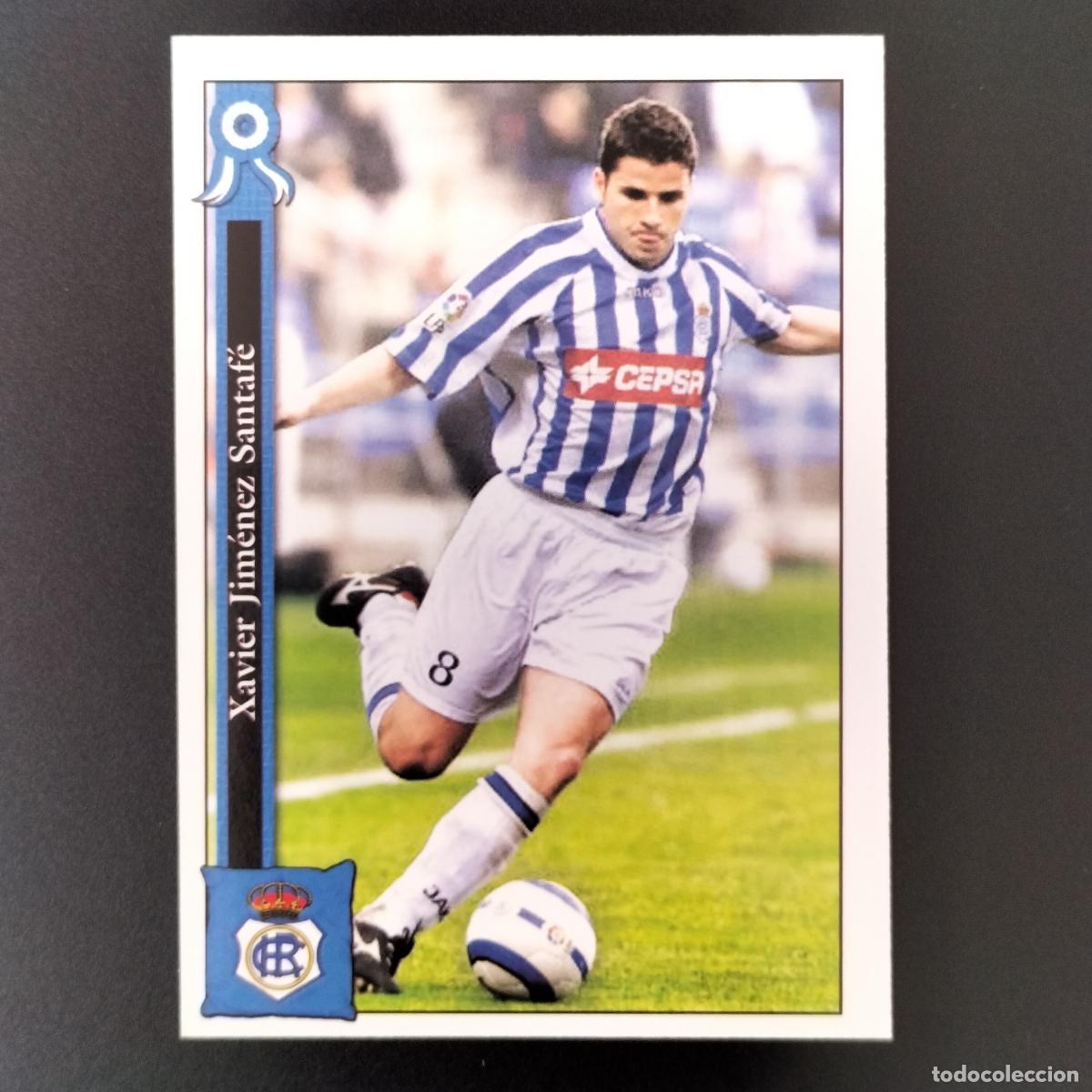 Cromos de F&uacute;tbol: 756 XAVI JIMENEZ RECREATIVO HUELVA CROMOS ALBUM MUNDICROMO LIGA FUTBOL PLATINUM 2005 2006 05 06