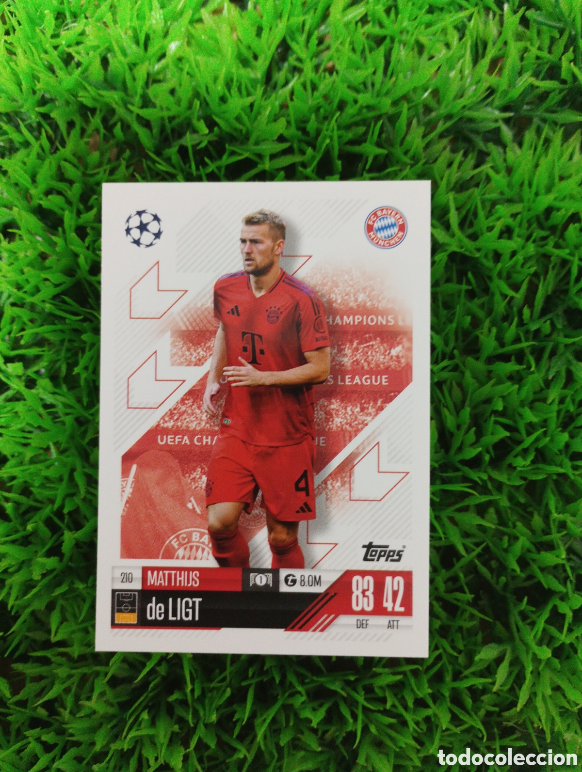 Fu&szlig;ball-Sticker: De Ligt Bayern Munich Match Attax 24-25 # 210