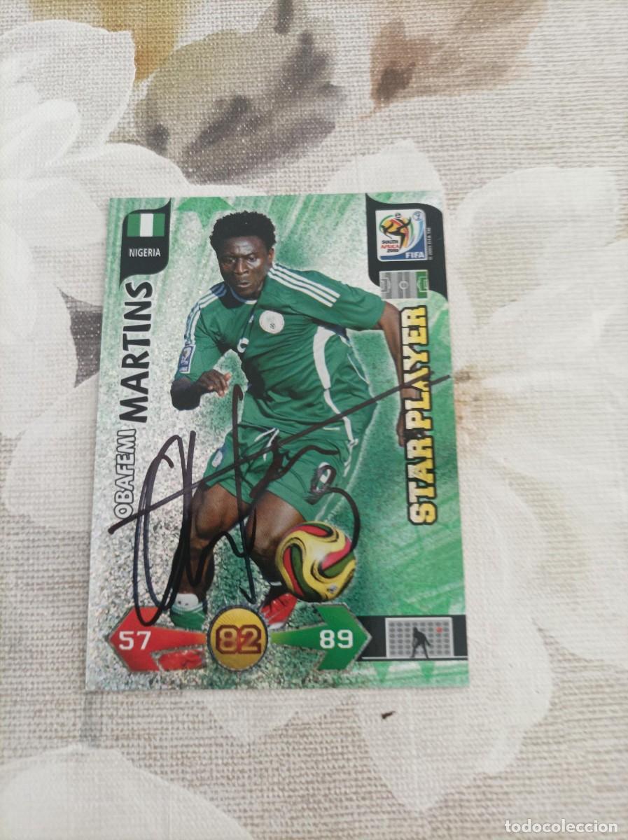 Fu&szlig;ball-Sticker: Cromo futbol firmado Obafemi Martins