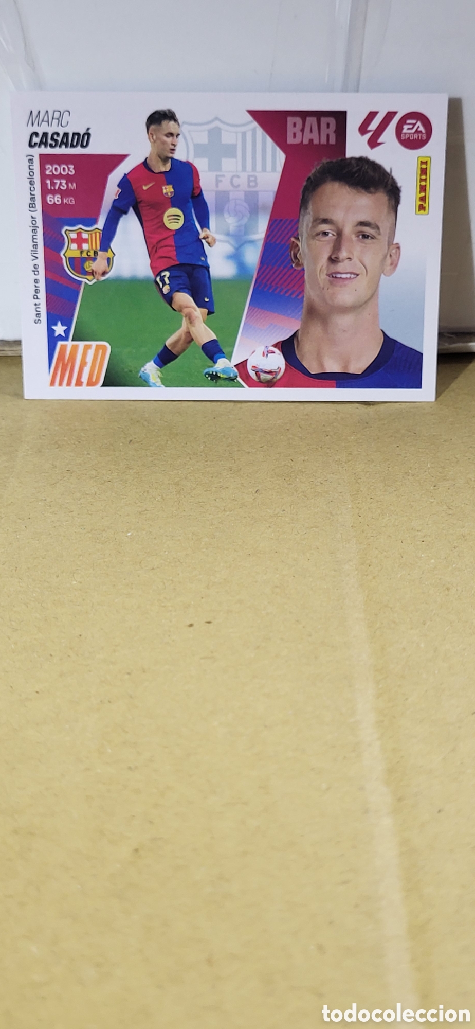 Cromos de Futebol: CASADO FC BARCELONA BAR&Ccedil;A N&ordm; 11 A LIGA ESTE 25 26 2025 2026 PANINI