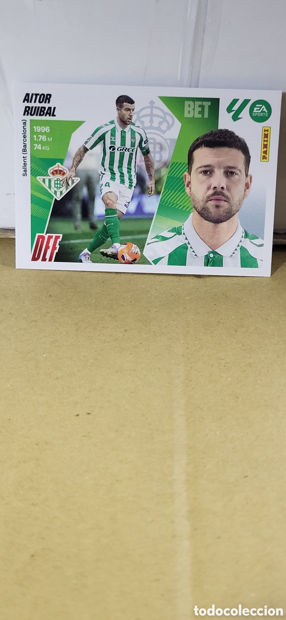 Cromos de Futebol: AITOR RUIBAL REAL BETIS N&ordm; 5 A LIGA ESTE 25 26 2025 2026 PANINI