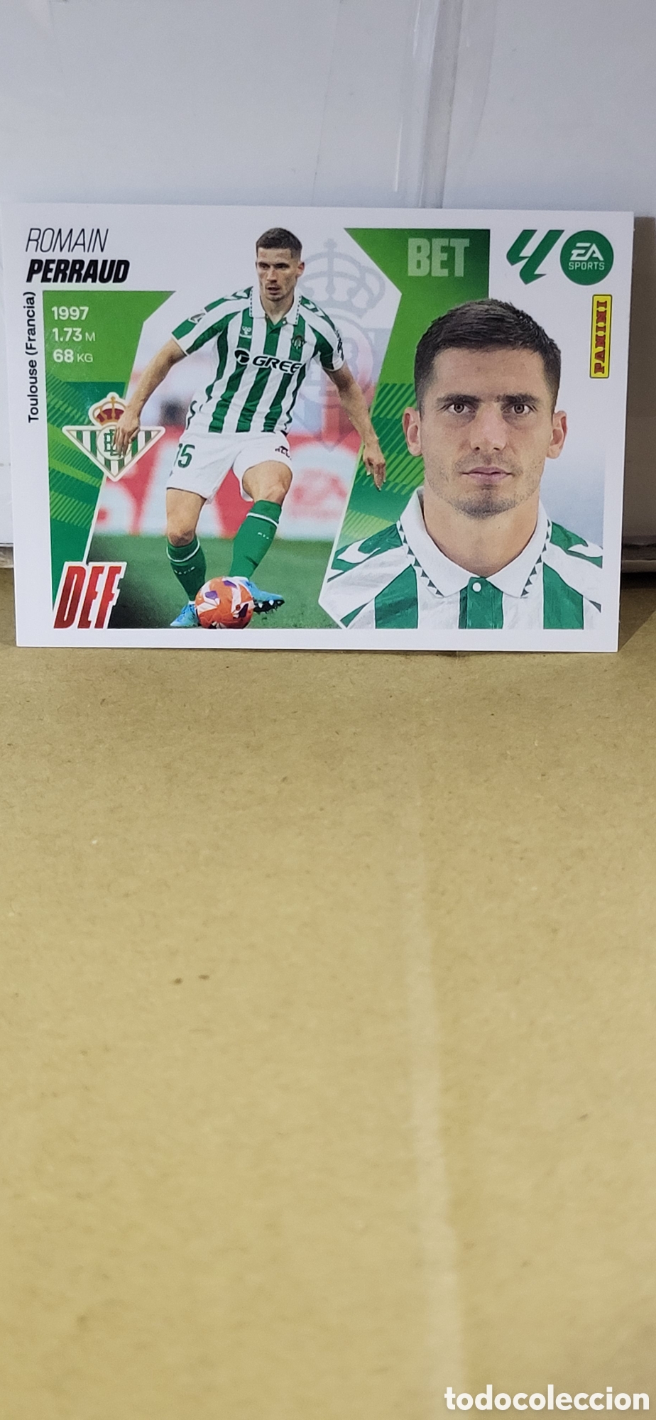 Cartes &agrave; collectionner de Football: PERRAUD REAL BETIS N&ordm; 9 LIGA ESTE 25 26 2025 2026 PANINI