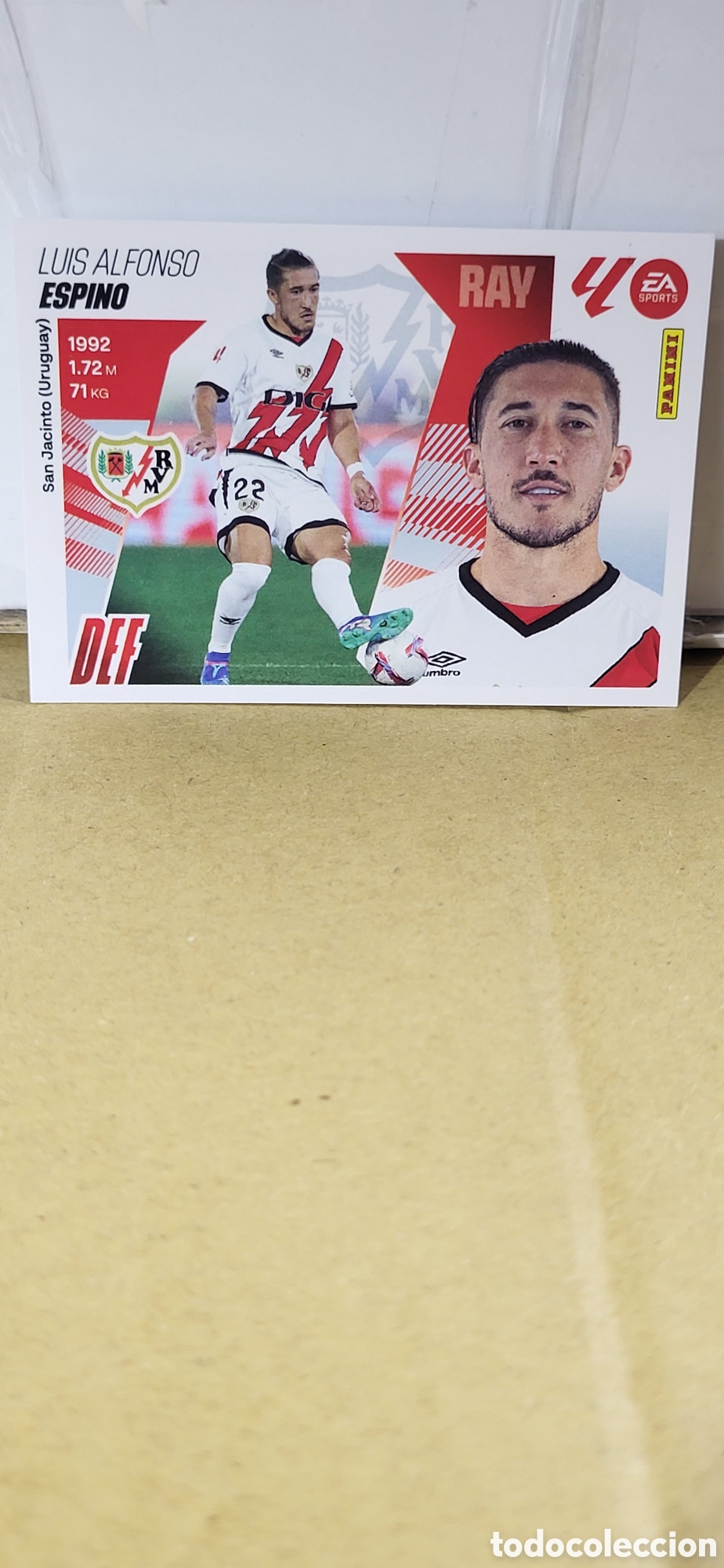 Fu&szlig;ball-Sticker: ESPINO RAYO VALLECANO N&ordm; 9 LIGA ESTE 25 26 2025 2026 PANINI