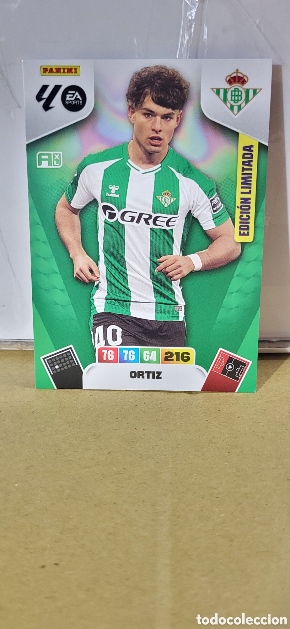 Cartes &agrave; collectionner de Football: ORTIZ BETIS EDICION LIMITADA ADRENALYN LIGA 25 26 2025 2026 PANINI