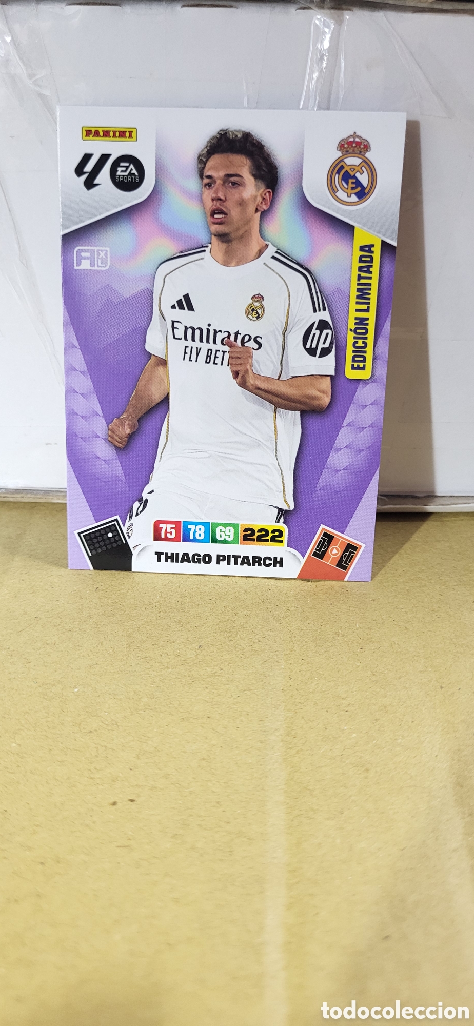 Cartes &agrave; collectionner de Football: THIAGO PITARCH REAL MADRID EDICION LIMITADA ADRENALYN LIGA 25 26 2025 2026 PANINI