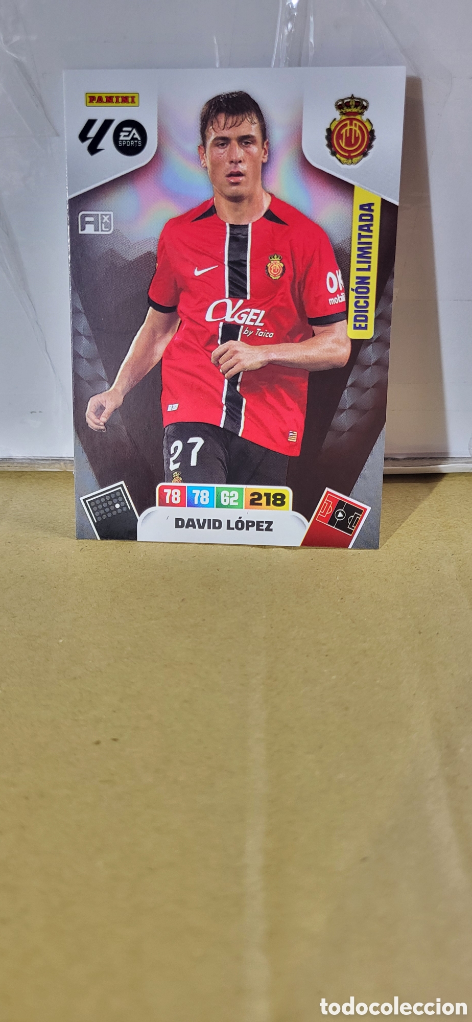 Cartes &agrave; collectionner de Football: DAVID LOPEZ MALLORCA EDICION LIMITADA ADRENALYN LIGA 25 26 2025 2026 PANINI