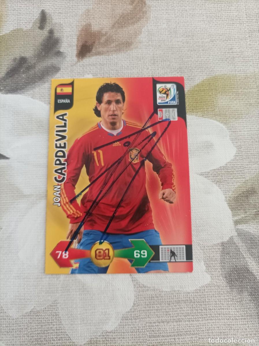 Fu&szlig;ball-Sticker: Cromo futbol firmado Capdevila