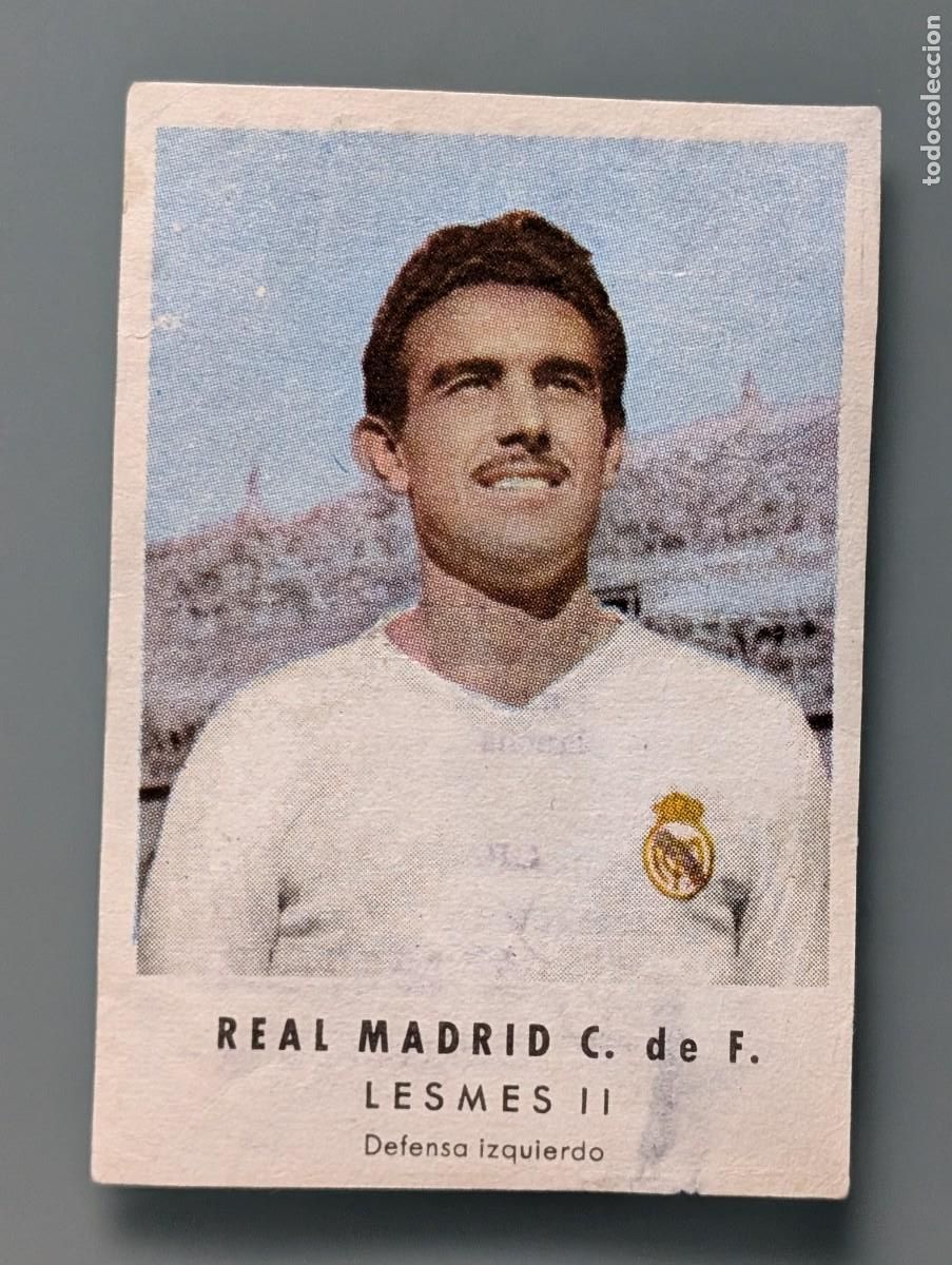 Football Stickers: DIFICIL CROMO RARE CARD LESMES II REAL MADRID CHOCOLATES GRANELL FOOTBALL FUTBOL PUSKAS DI STEFANO