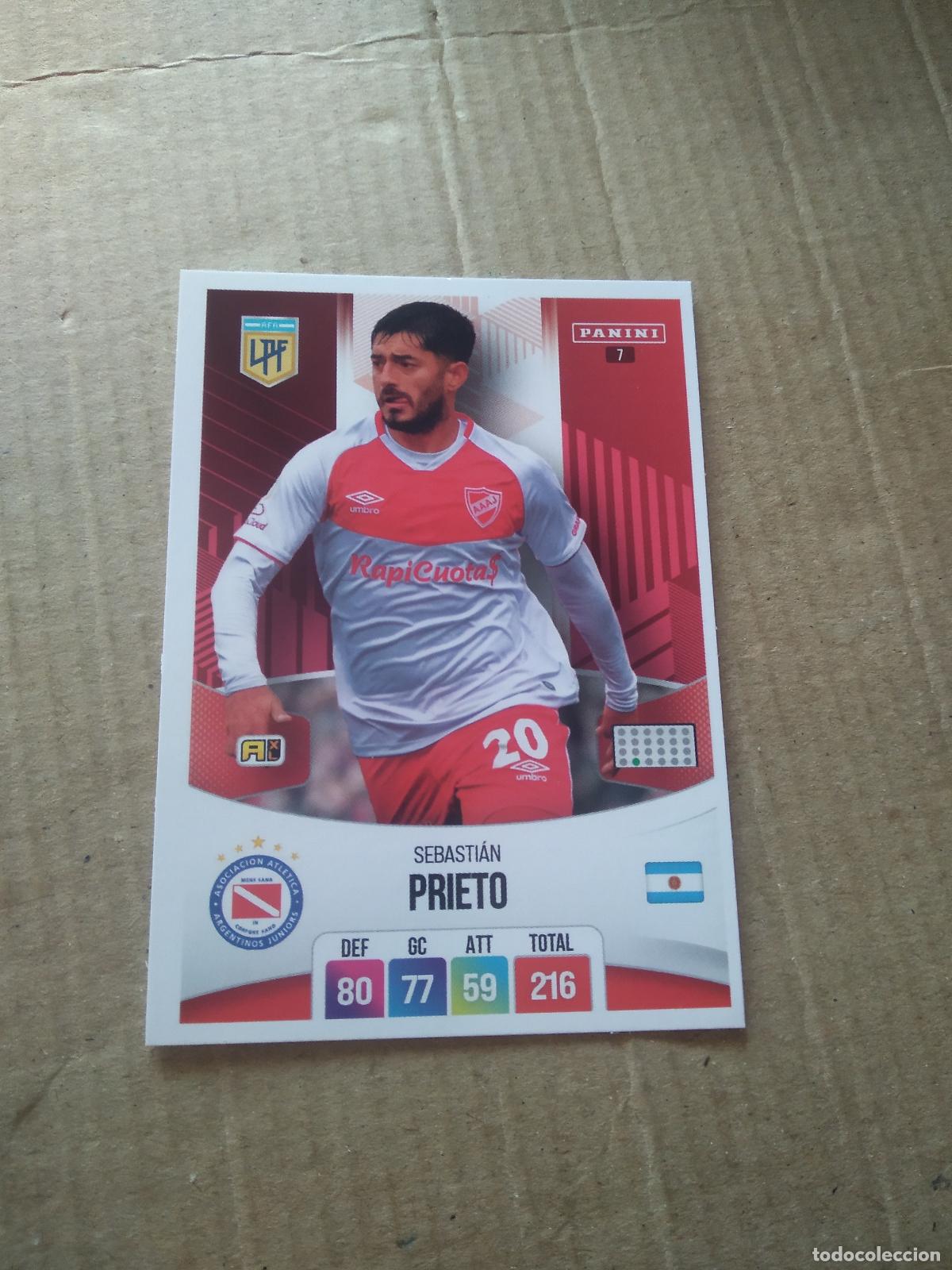 Football Stickers: 7 SEBASTIAN PRIETO ARGENTINOS JUNIORS CROMO FUTBOL ARGENTINO PANINI LIGA ARGENTINA 2024 ADRENALYN