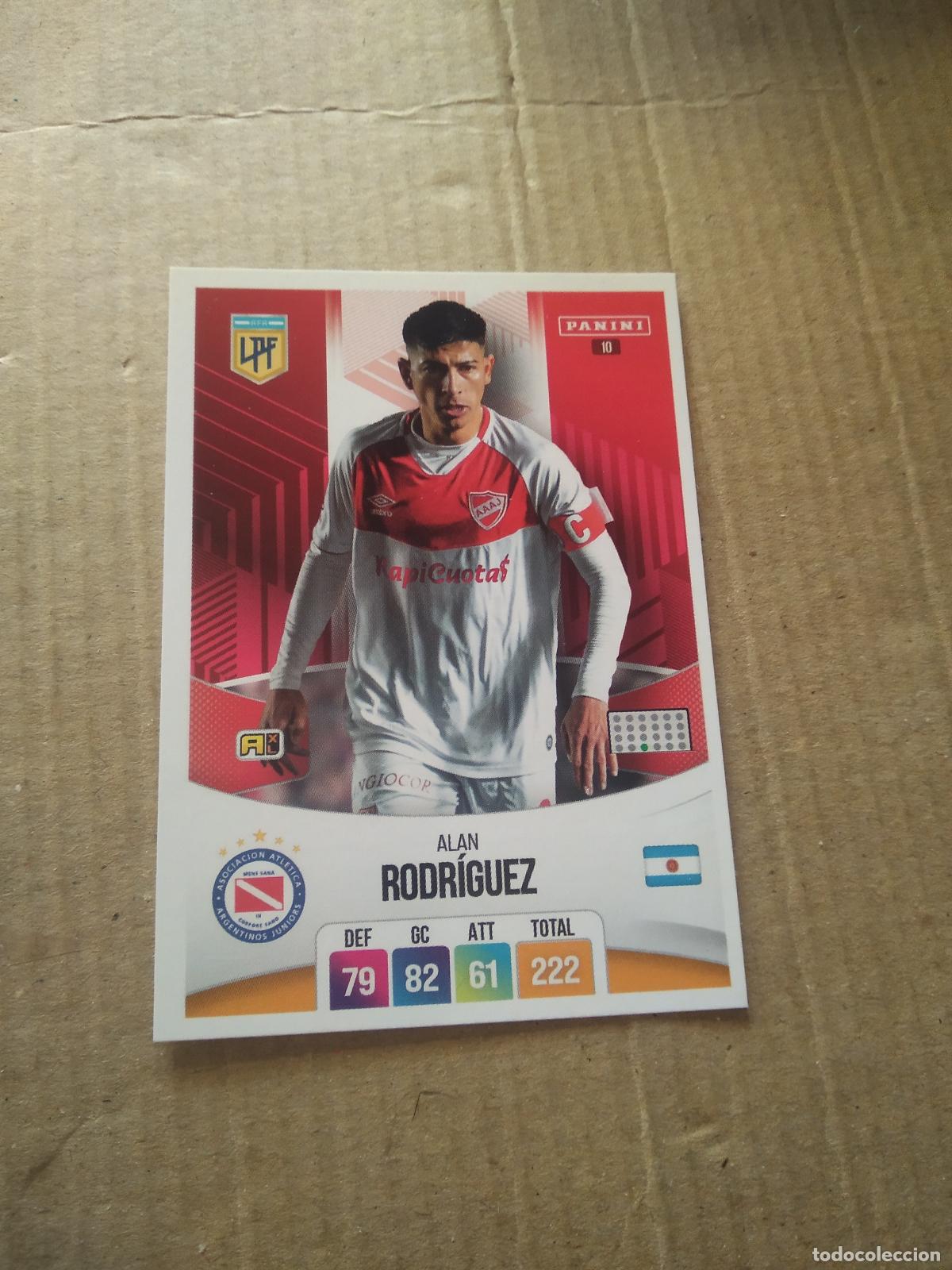 Football Stickers: 10 ALAN RODRIGUEZ ARGENTINOS JUNIORS CROMO FUTBOL ARGENTINO PANINI LIGA ARGENTINA 2024 ADRENALYN
