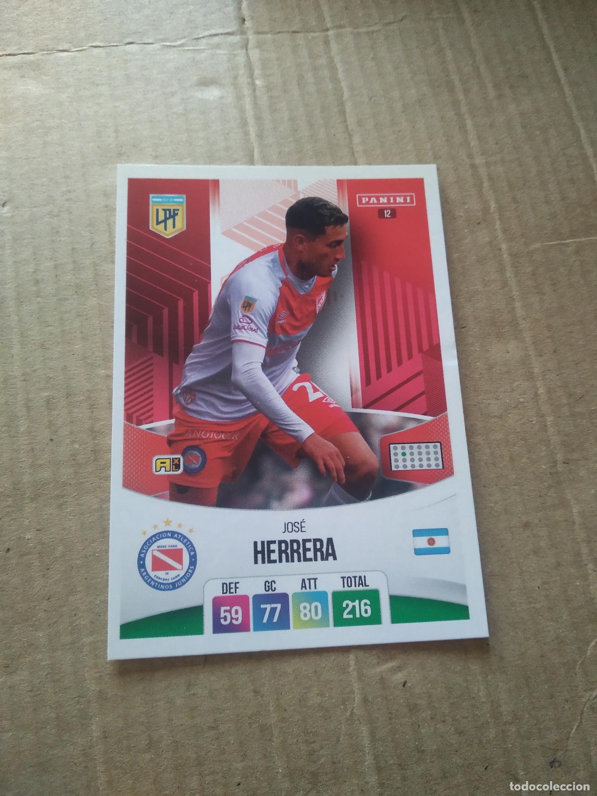 Football Stickers: 12 JOSE HERRERA ARGENTINOS JUNIORS CROMO FUTBOL ARGENTINO PANINI LIGA ARGENTINA 2024 ADRENALYN