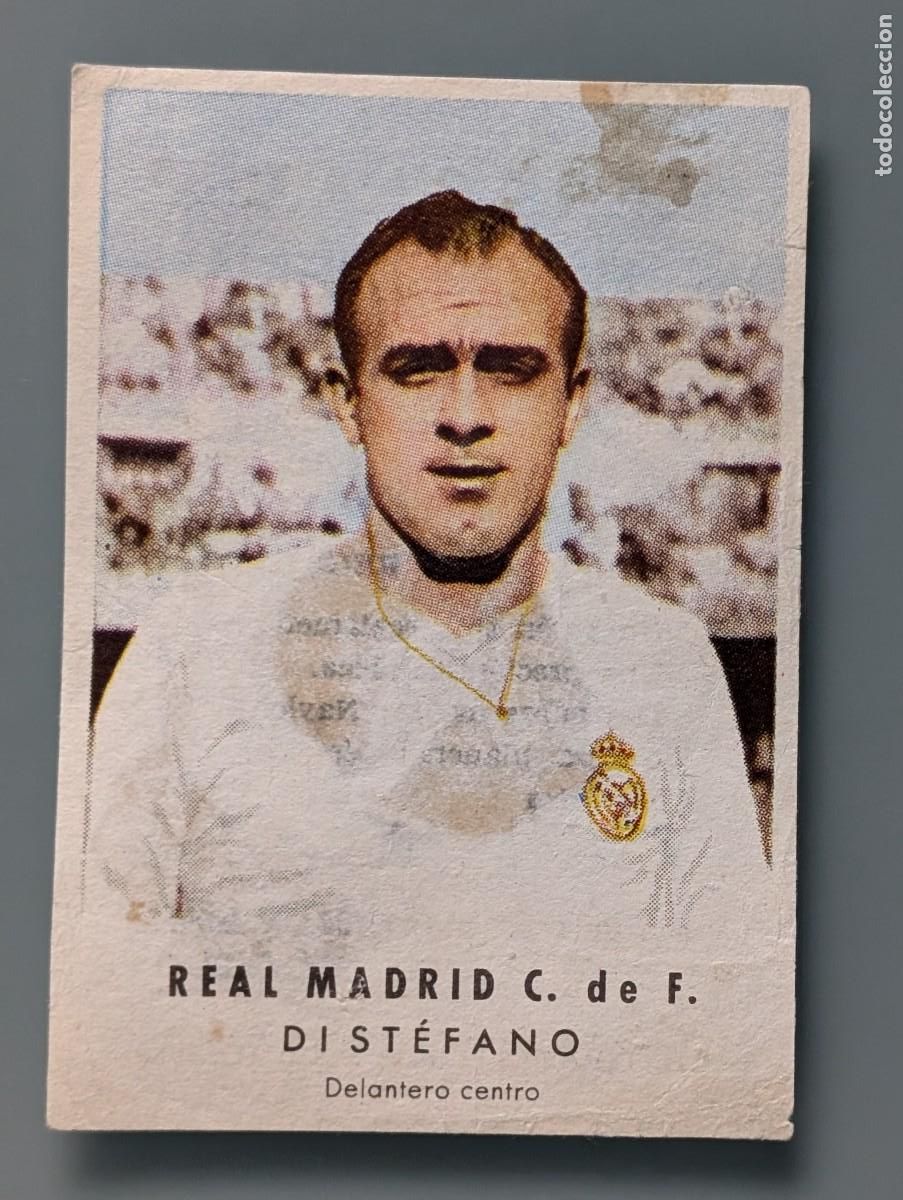 Cromos de F&uacute;tbol: MUY DIFICI CROMO ULTRARARE CARD DI STEFANO REAL MADRID GRANELL LIGA 1956/57 FOOTBALL FUTBOL TOP STAR