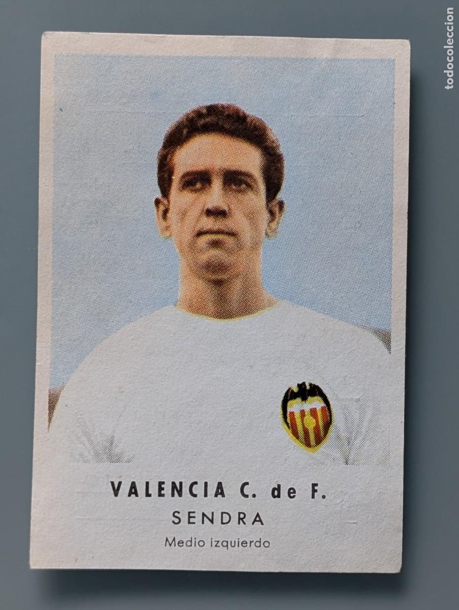 Cromos de F&uacute;tbol: MUY DIFICIL CROMO VERY RARE CARD SENDRA VALENCIA CF CHOCOLATES GRANELL LIGA 1956/57 FOOTBALL FUTBOL
