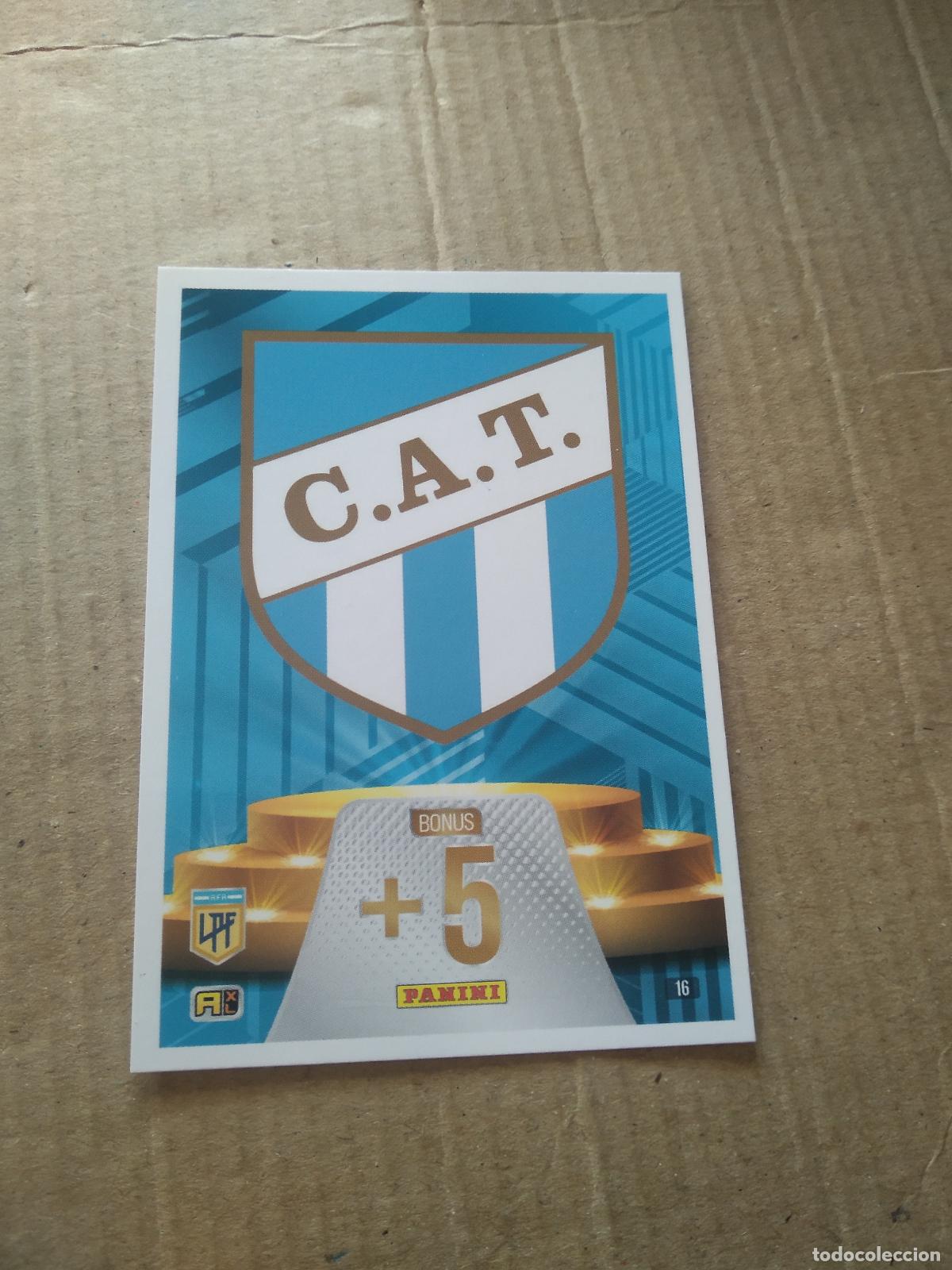 Cromos de F&uacute;tbol: 16 ESCUDO ATLETICO TUCUMAN CROMO FUTBOL ARGENTINO PANINI LIGA ARGENTINA 2024 ADRENALYN