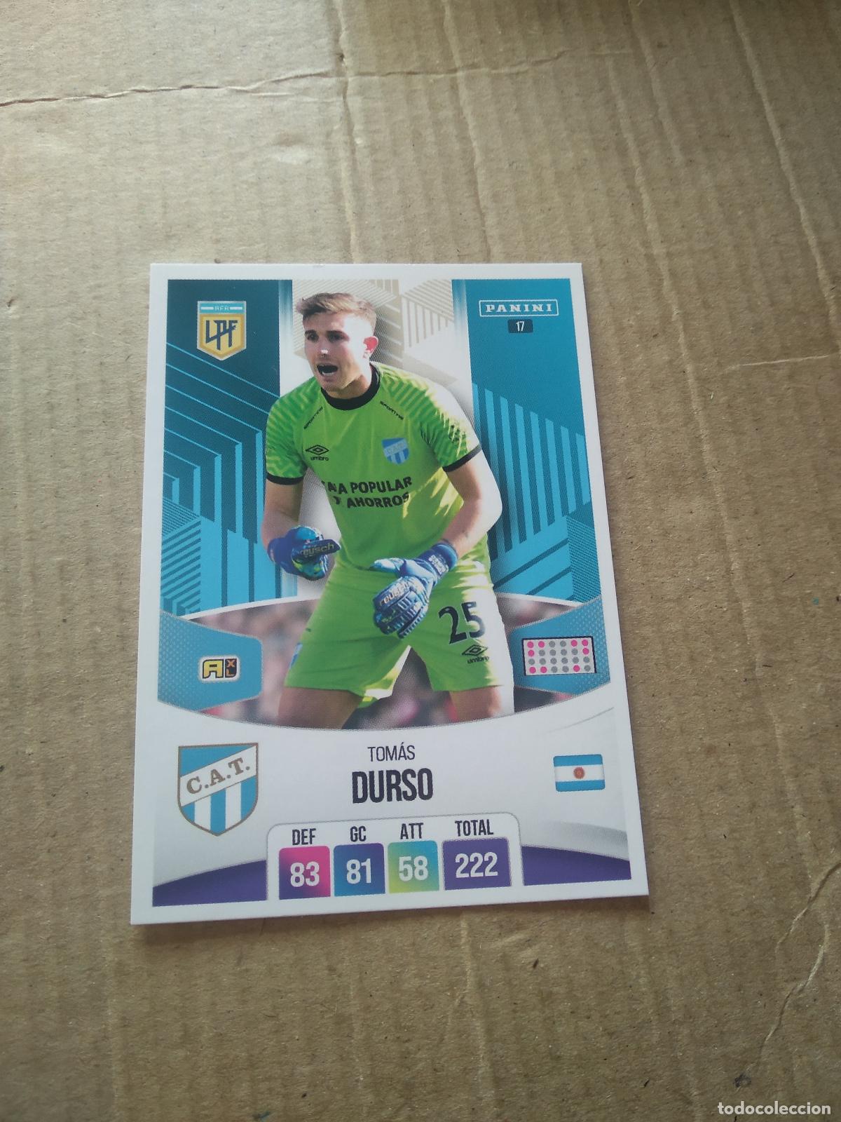 Cromos de F&uacute;tbol: 17 TOMAS DURSO ATLETICO TUCUMAN CROMO FUTBOL ARGENTINO PANINI LIGA ARGENTINA 2024 ADRENALYN