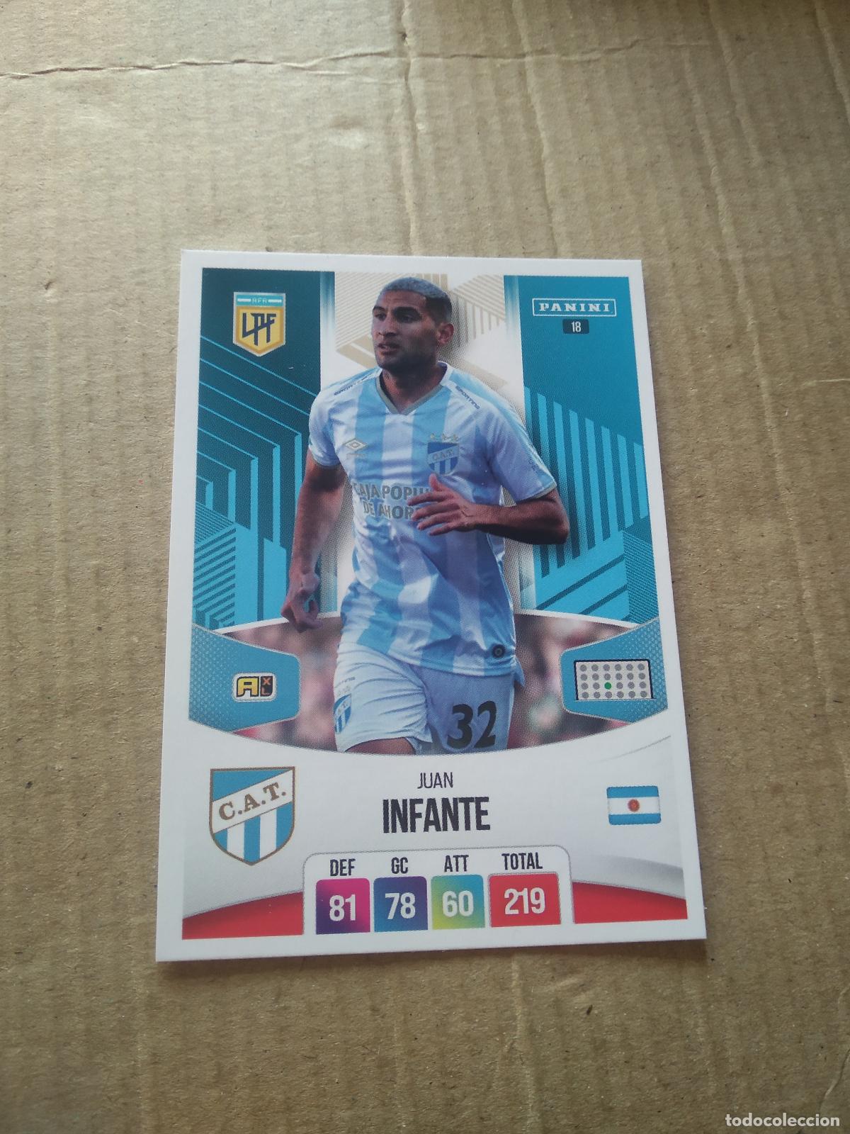 Cromos de F&uacute;tbol: 18 JUAN INFANTE ATLETICO TUCUMAN CROMO FUTBOL ARGENTINO PANINI LIGA ARGENTINA 2024 ADRENALYN
