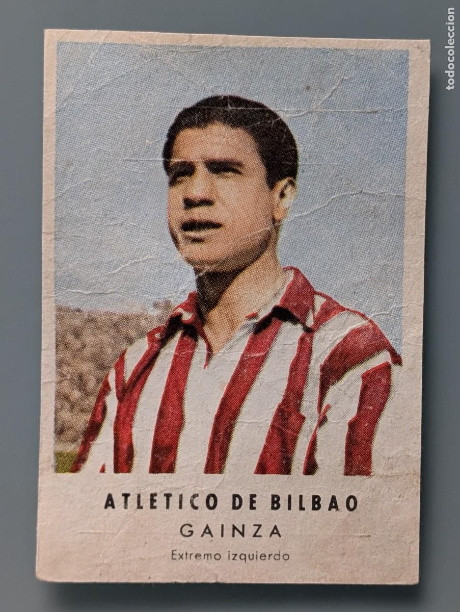 Cromos de F&uacute;tbol: DIFICIL CROMO VERY RARE CARD GAINZA ATHLETIC CLUB CHOCOLATES GRANELL 1956/57 FOOTBALL BILBAO VIZCAYA