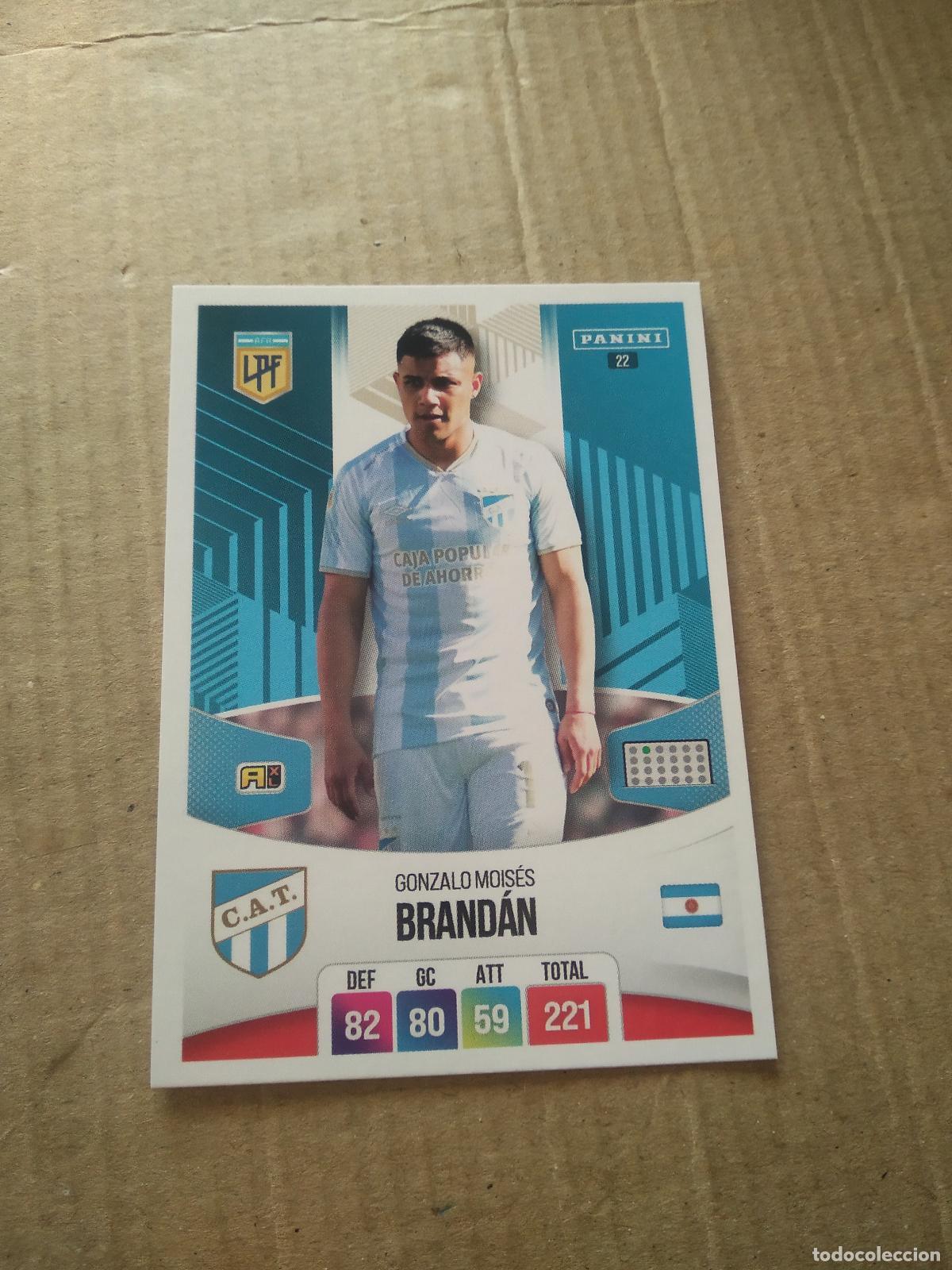 Cromos de F&uacute;tbol: 22 MOISES BRANDAN ATLETICO TUCUMAN CROMO FUTBOL ARGENTINO PANINI LIGA ARGENTINA 2024 ADRENALYN