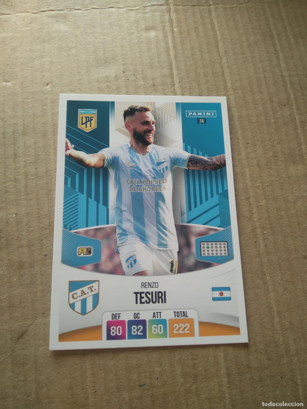 Cromos de F&uacute;tbol: 24 RENZO TESURI ATLETICO TUCUMAN CROMO FUTBOL ARGENTINO PANINI LIGA ARGENTINA 2024 ADRENALYN