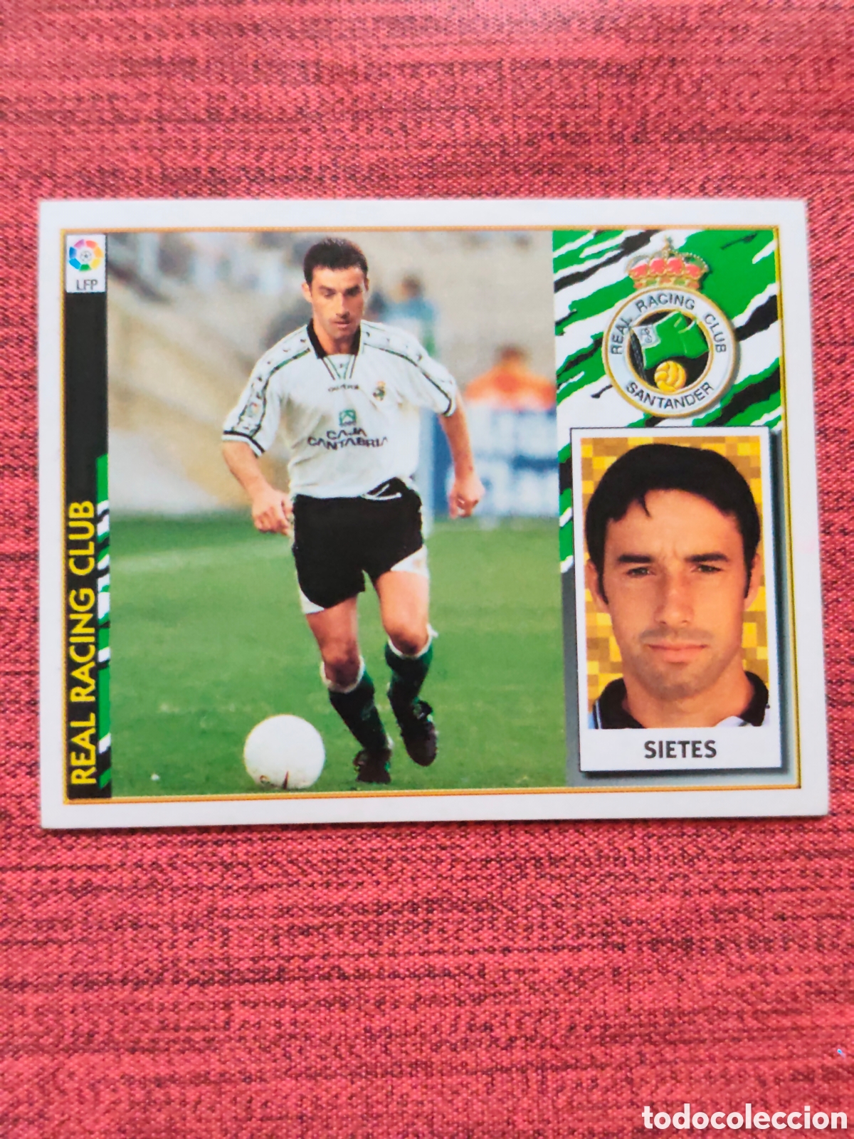 Figurine di Calcio: FICHAJE 24 SIETES RACING SANTANDER EDICIONES ESTE 1997 1998