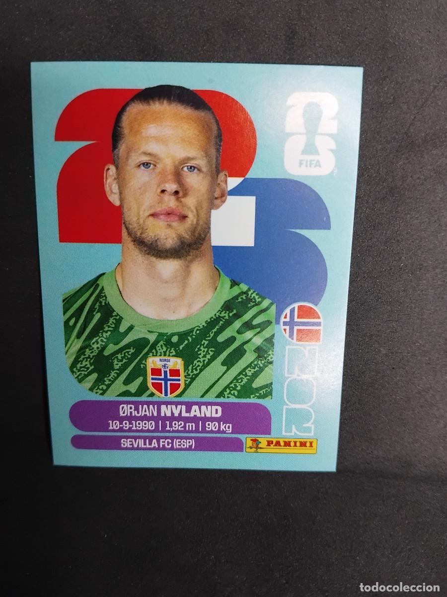 Cromos de F&uacute;tbol: ORJAN NYLAND NOR 2 - NORUEGA - PANINI FIFA WORLD CUP 2026 - MUNDIAL 2026 STICKER - SEVILLA