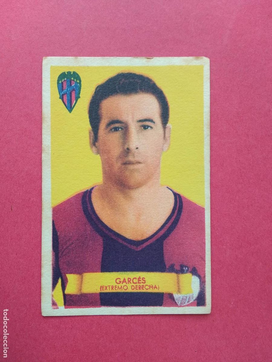Cromos de F&uacute;tbol: EDITORIAL BRUGUERA CAMPEONES FUTBOL LIGA 49 50 1949 1950 CROMO NUNCA PEGADO , GARCES LEVANTE