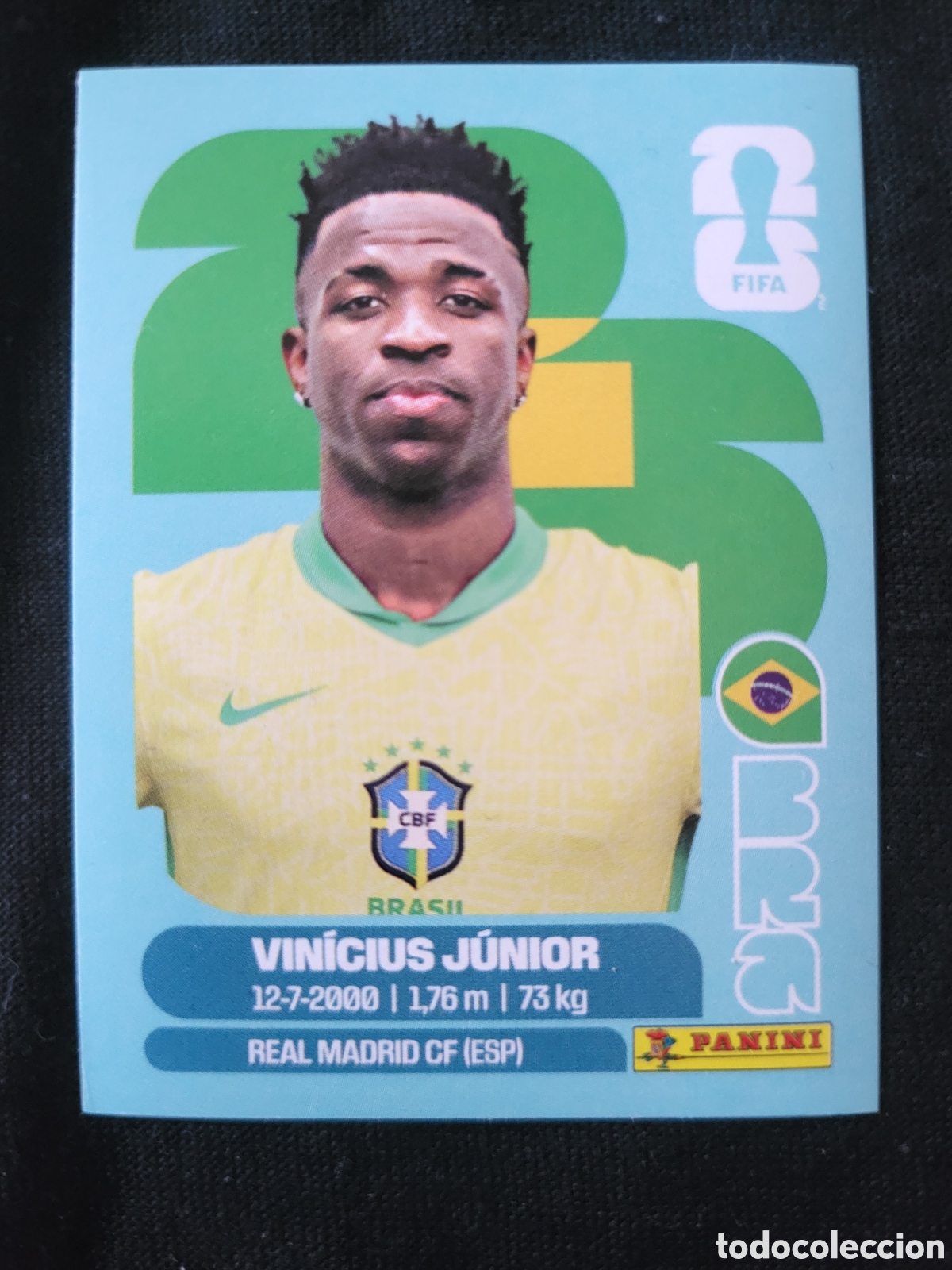 Cromos de F&uacute;tbol: BRA 14 Vinicius Junior [Sticker] / FIFA World Cup 2026